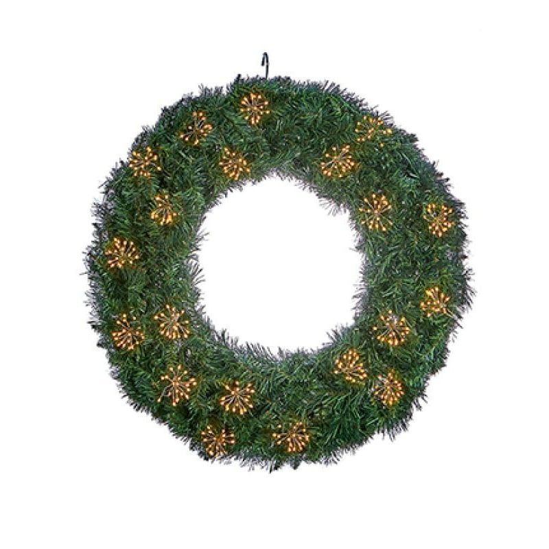 Premier Ultra Brights Starburst Christmas Lights, 600 LED, Warm White, Multi-Action String Lights