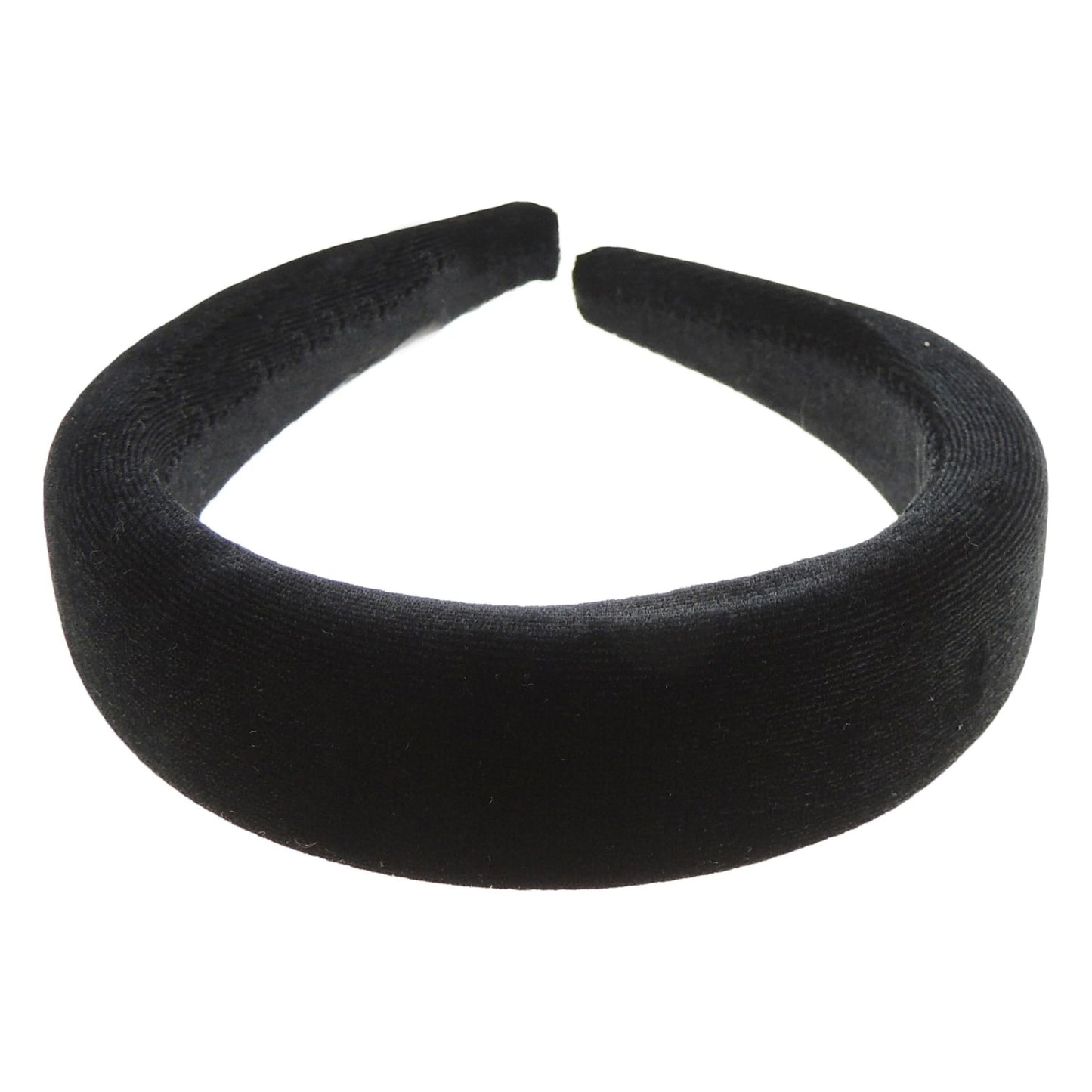 Womens Girls Occasion Wedding Bridal Party Birthday Christmas Evening Wide 3cm Bump Padded Velvet Velour Hair Hairband Accessories Headband Alice Band
