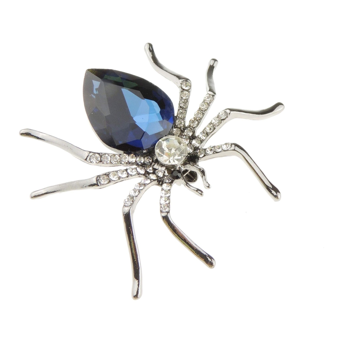 Sparkly Womens Christmas Party Birthday Gift Saree Scarf Diamante Rhinestone Crystal Fancy Dress Bling Brooch Badge Breastpin Corsage Pin Halloween Animal Insect Spider Boxed