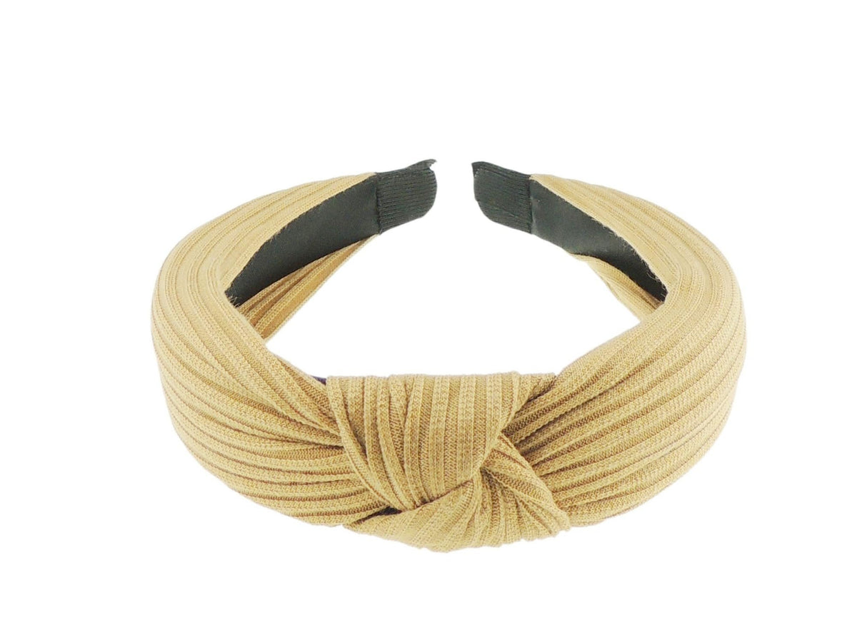Womens Girls Ribbed Jersey Autumn Winter Plain Work Everyday Bridal Party Fabric Christmas Headband Hair Accessories Styling Top Knot Turban Retro Alice Band Head Hairband