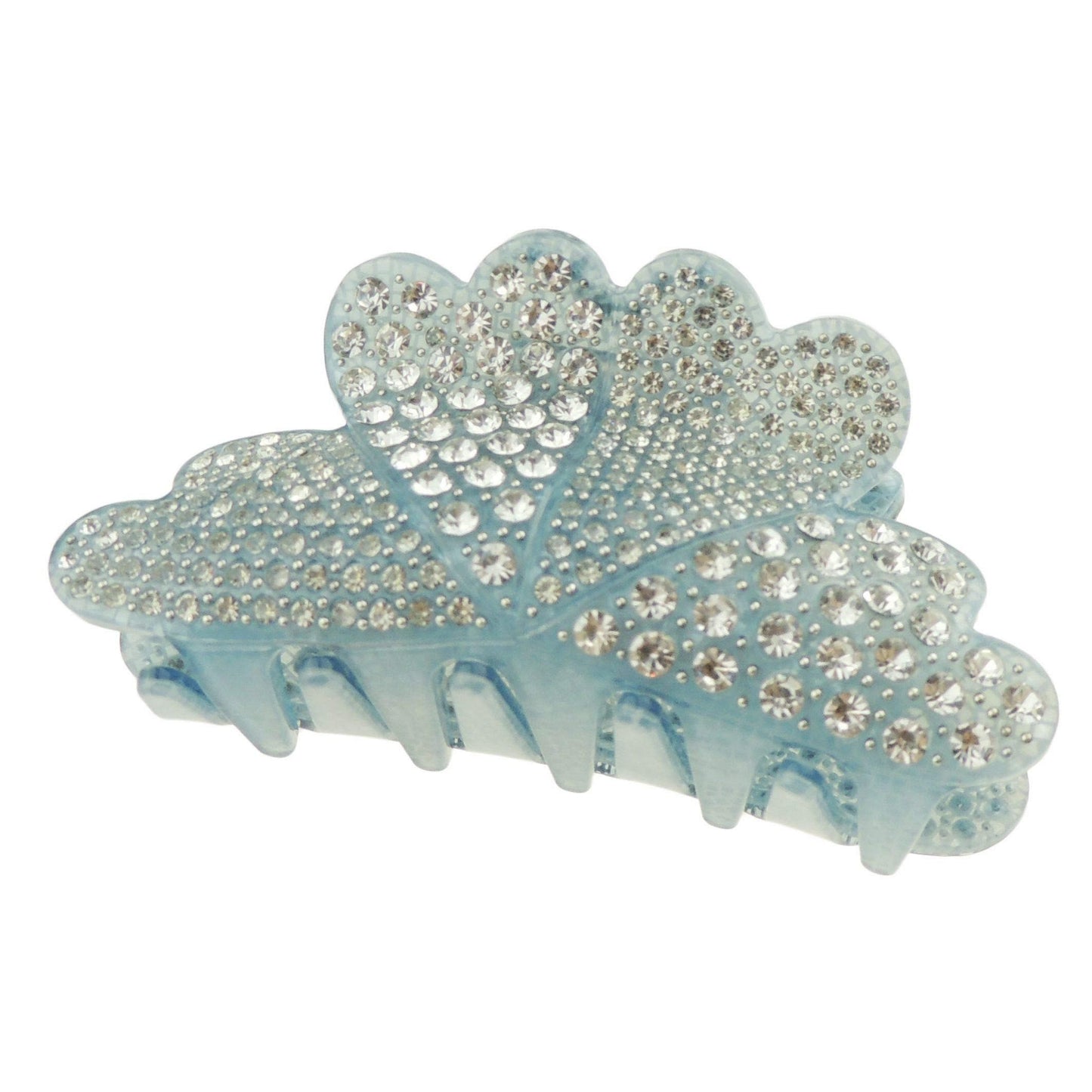Sparkly Women Girls Jeweled Crystal Diamante Rhinestone Gems Wave Jaw Clip Octopus Clamp Grip Bridal Wedding Party Styling Fine Thin Hair Accessories Butterfly Claw Hearts