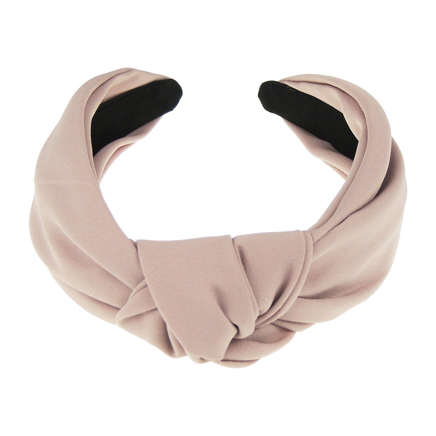 Ladies Draped Chiffon Twist Knot Headband Alice Band (Dusky Pink)