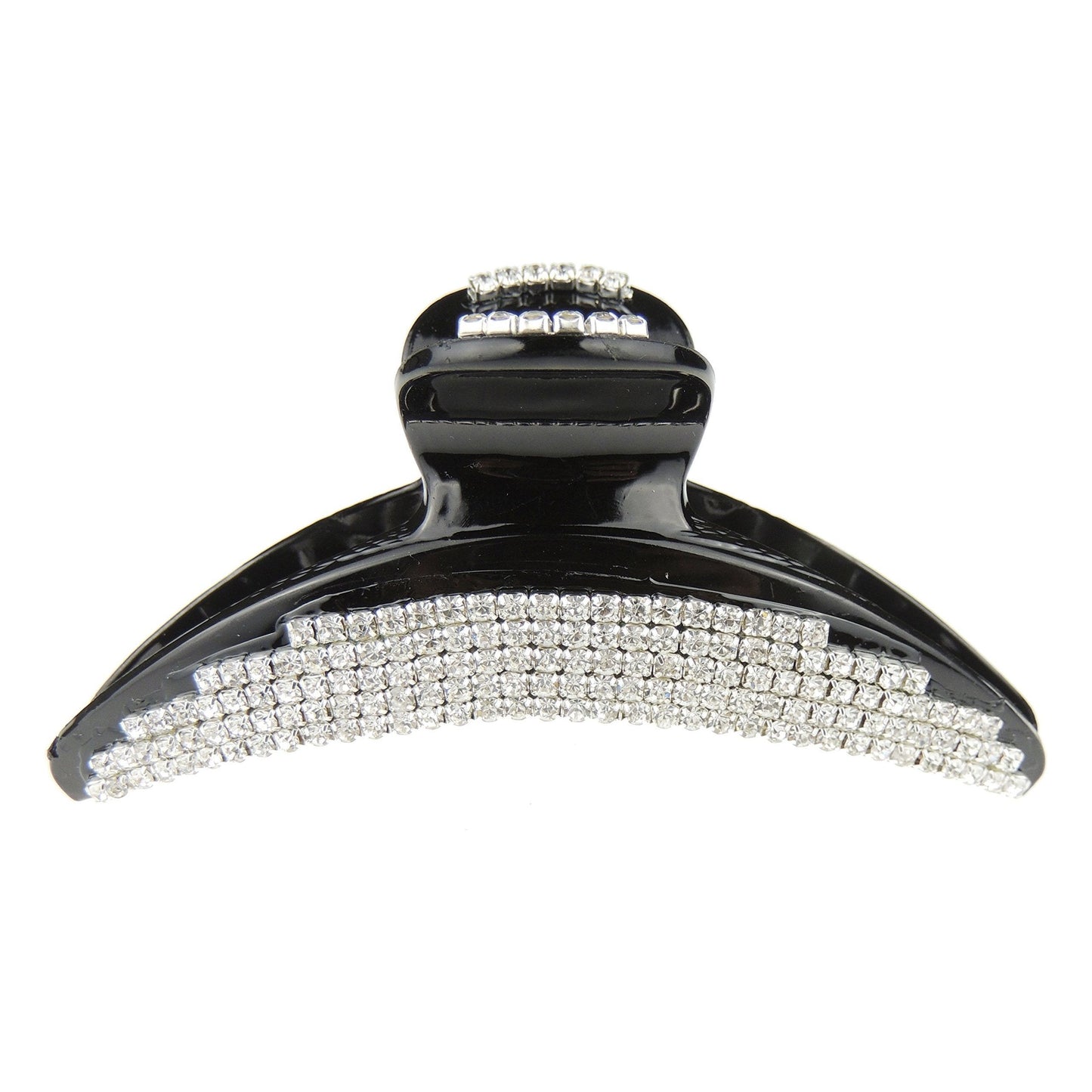 Extra Sparkly Women Girls Crystal Diamante Rhinestone Gems Wave Jaw Clip Octopus Clamp Grip Bridal Wedding Party Styling Fine Thin Hair Accessories Butterfly Claw Large Curved
