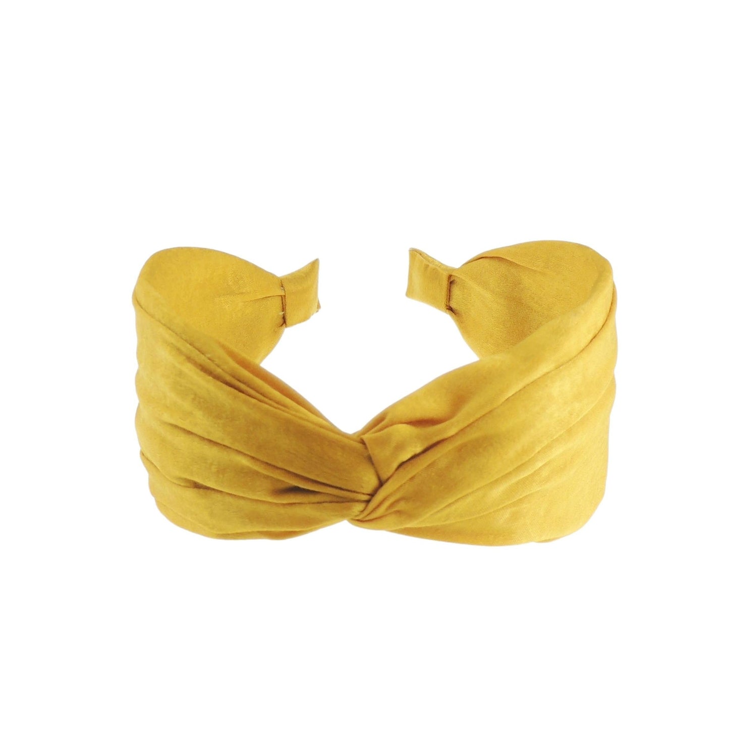 Womens Girls Knotted Top Knot Twist Twisted Turban Fabric Summer Accessory Wedding Guest Headpiece Formal Dance Party Birthday Silk Look Headband Hair Alice Band
