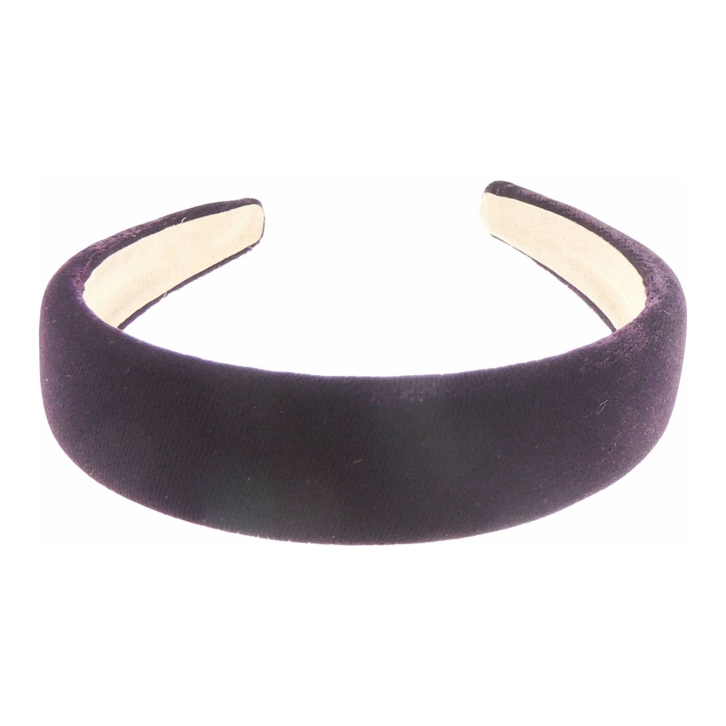 Ladies Winter Evening 3cm Flat Velvet Headband Alice Band (Dark Red)
