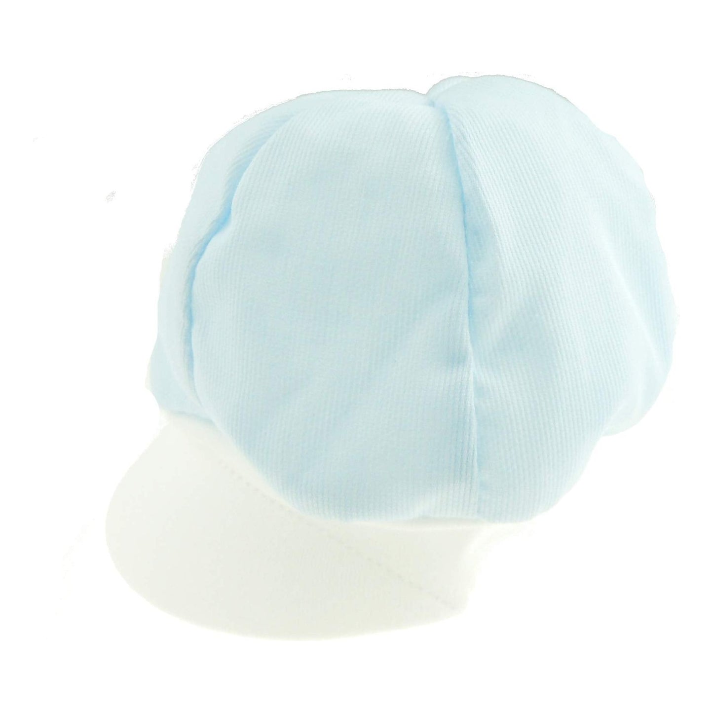 Baker Style Baby Boys Kids Infant Babies Childrens Toddler Newborn Cotton Peak Beanie Bucket Summer Beach Sunhat Sun Protection Snapback Peak Baseball Hat Cap Pinstripe (0-3 Months Small, White)