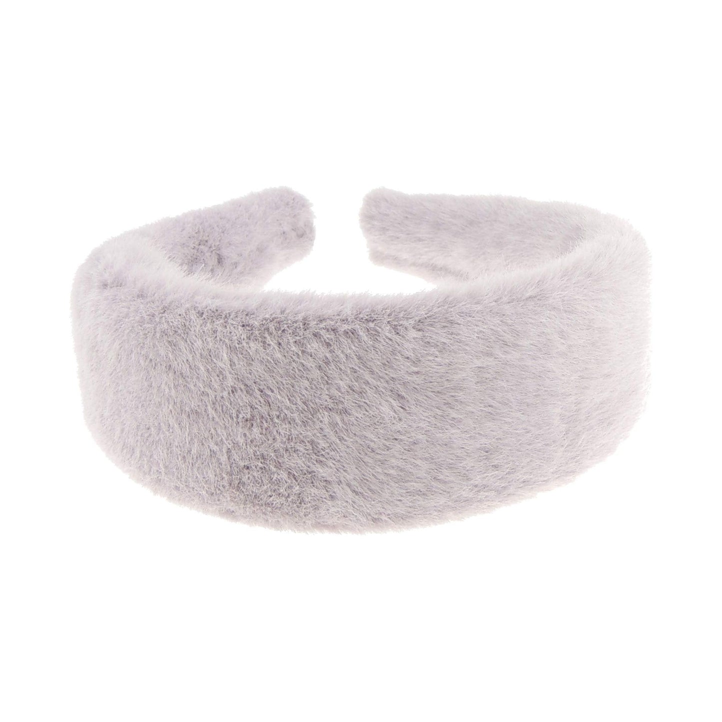 Womens Girls Thick Wide Soft Plush Faux Fur Fabric Boho Vintage Look Winter Christmas Birthday Wedding Bridesmaid Party Headpiece Accessories Hairband Head Hair Headband Alice Band