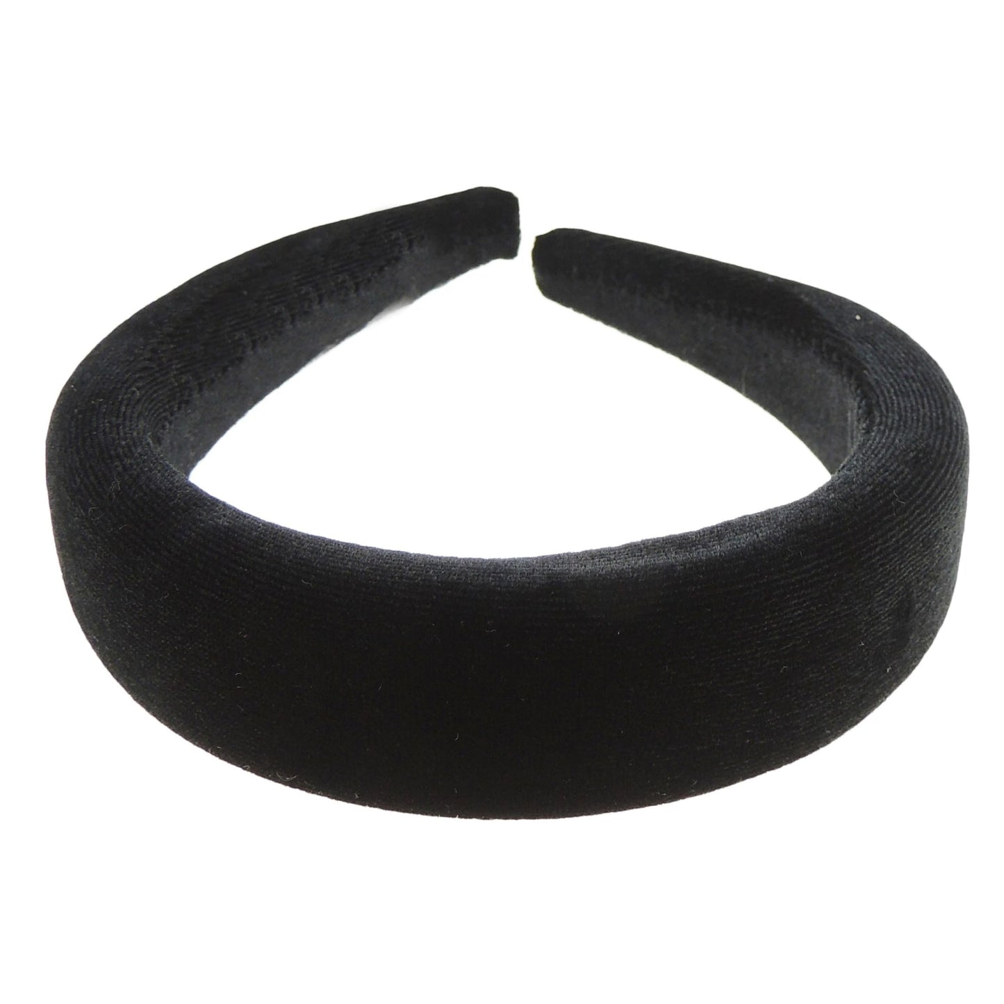 Womens Girls Occasion Wedding Bridal Party Birthday Christmas Evening Wide 3cm Bump Padded Velvet Velour Hair Hairband Accessories Headband Alice Band