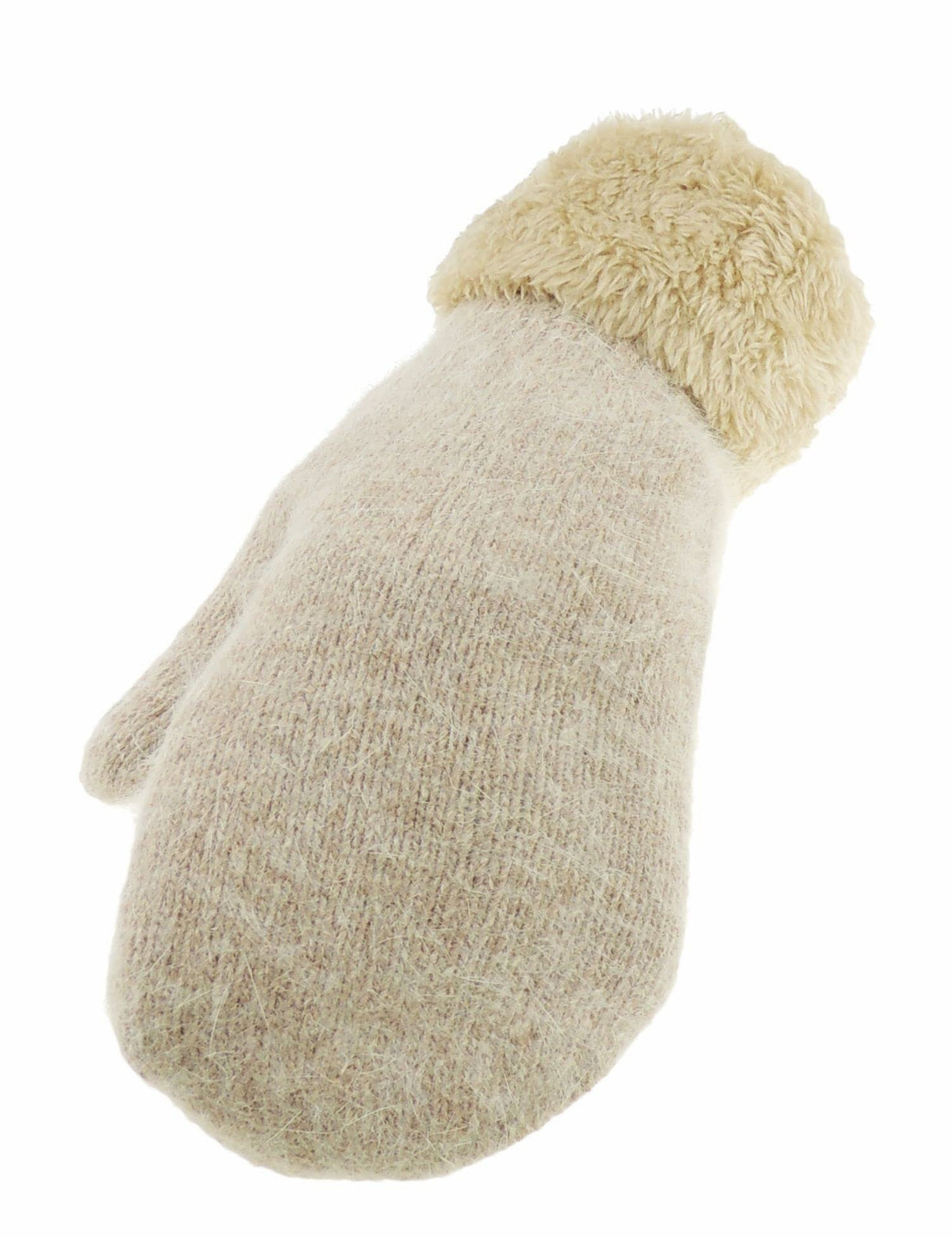 Glamour Girlz Womens Girls Soft Cable Luxe Knitted Knit Thermal Fleece Lined Warm Winter Outdoor Hiking Cold Weather Skiing Gift Idea Christmas Birthday Hand Warmers Gloves Mitts Mittens (Dark Grey)