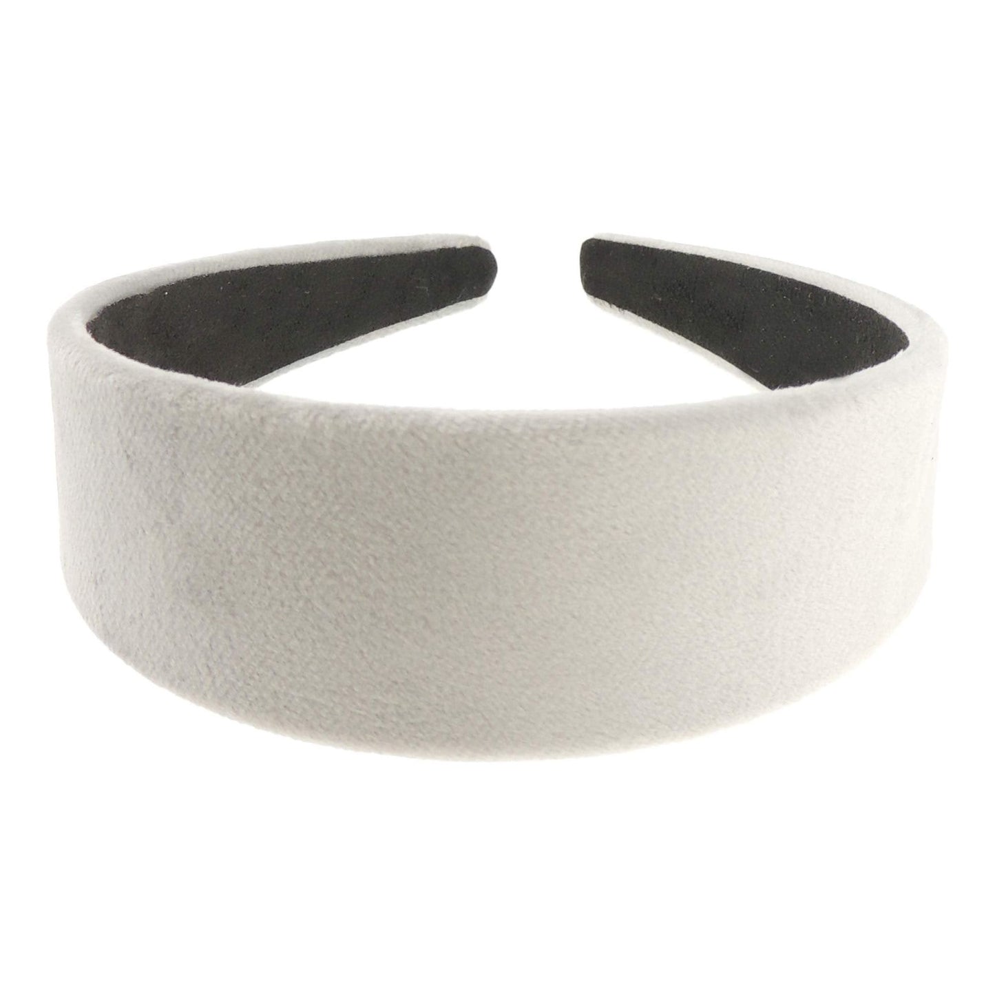 Girls Women Plush Velvet Evening 4cm Wide Winter Boho Vintage Headband Alice Band Hair Accessories Hairband Christmas Birthday Wedding Guest Gift (Dusky Blue)