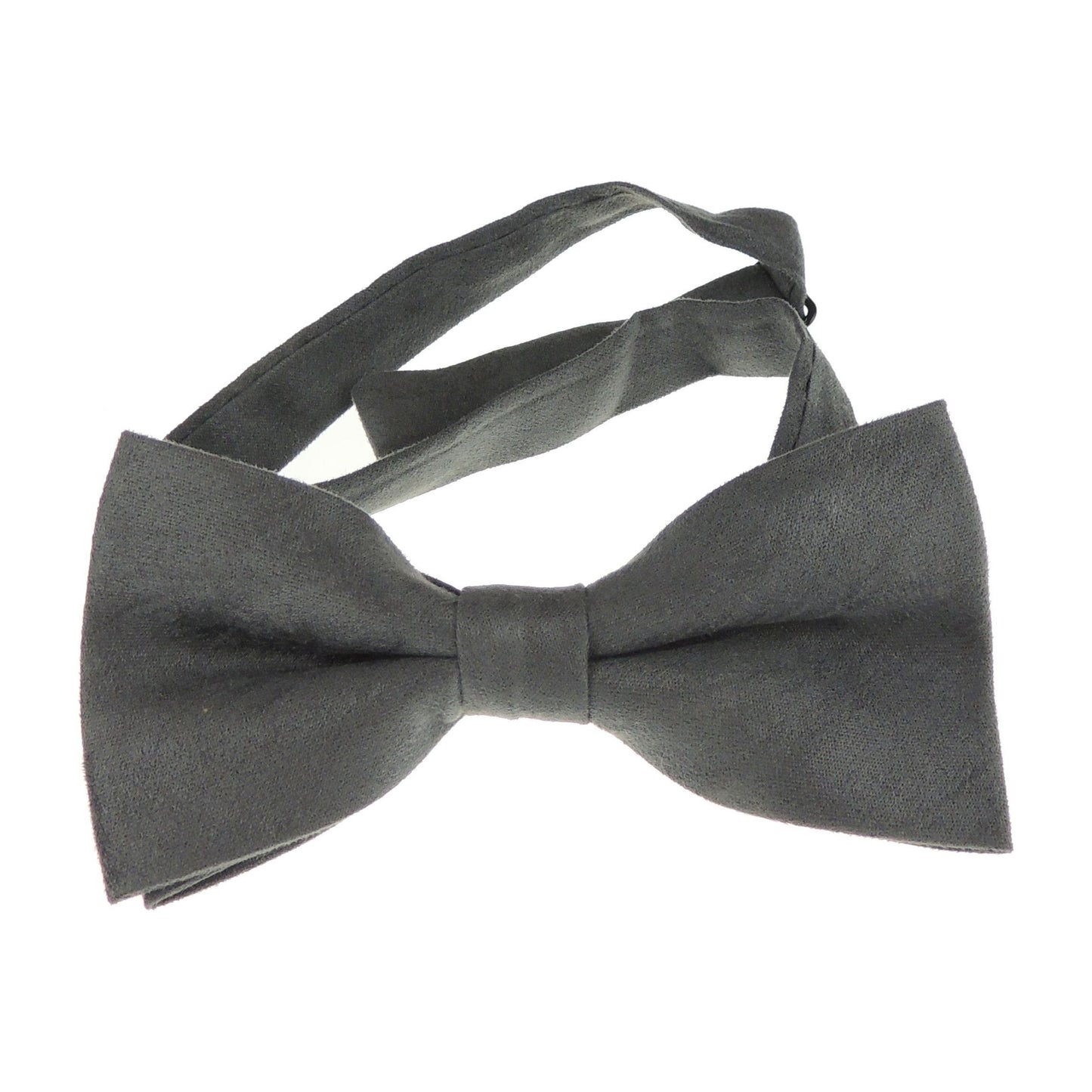 Glamour Girlz Suede Look Mens Adjustable Pre Tied Formal Groom Groomsmen Wedding Evening Best Party Prom Gala Prom Dinner Jacket DJ Dickie Tuxedo Butterfly Solid Plain Bow Tie Bowtie