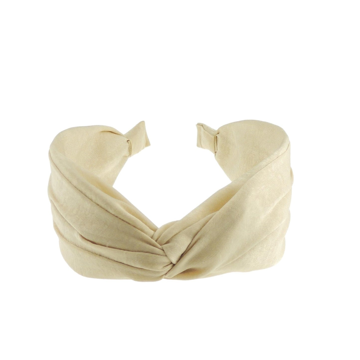 Womens Girls Knotted Top Knot Twist Twisted Turban Fabric Summer Accessory Wedding Guest Headpiece Formal Dance Party Birthday Silk Look Headband Hair Alice Band