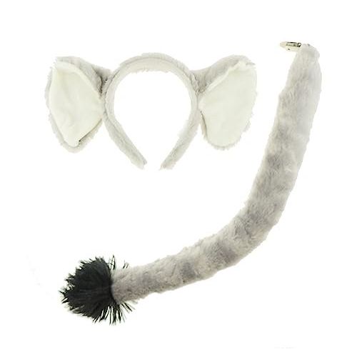 Glamour Girlz Cute Plush Faux Fur Fancy Dress Up Party Role School Play Cosplay Costume Christmas Halloween Deely Deeley Bopper Animal Headband Hairband Hair Alice Band Ears & Tail Set