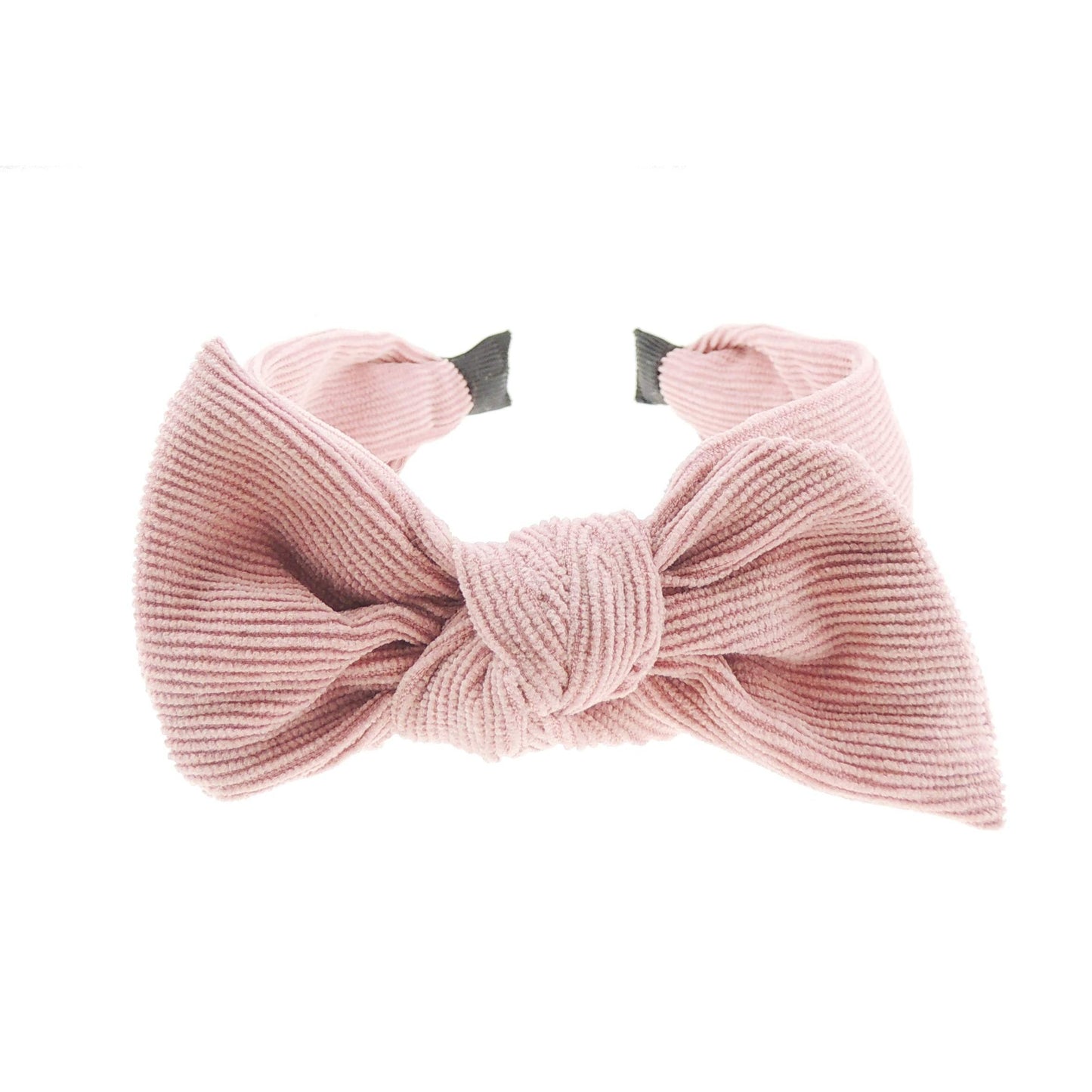 Womens Girls WideBow Knotted Winter Evening Corduroy Velvet Soft Fabric Headband Alice Band Hair Band Accessories Wedding Bridal Party Christmas Birthday