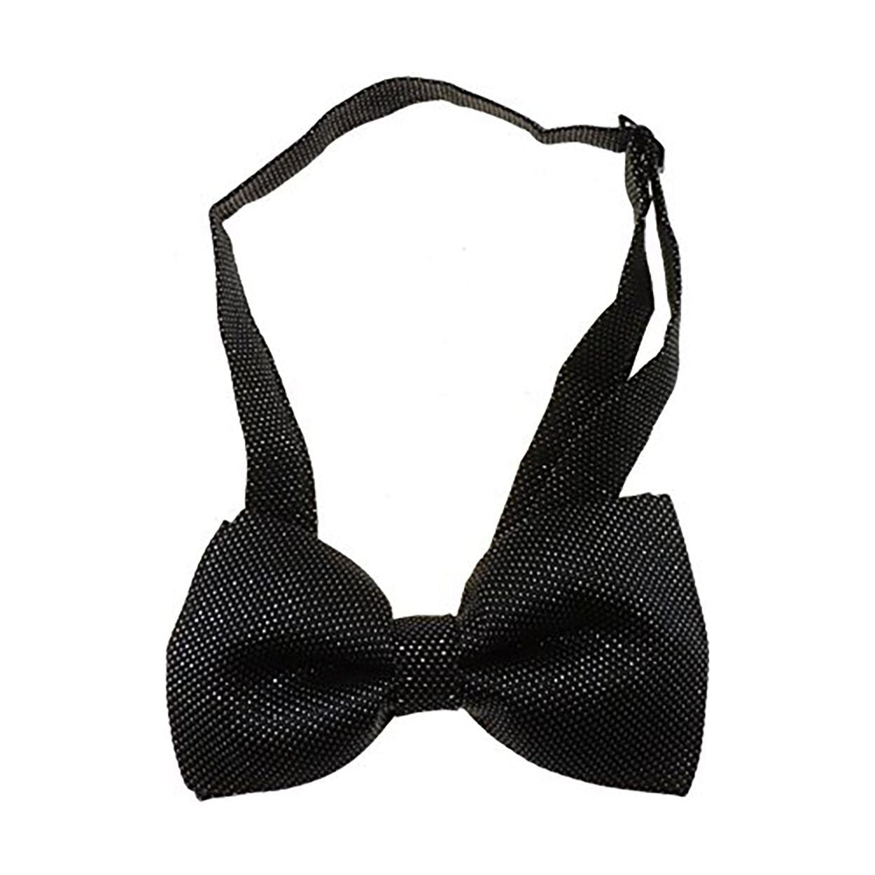Glamour Girlz Mens Sparkly Adjustable Pre Tied Formal Groom Groomsmen Wedding Best Party Prom Gala Prom Dinner Jacket DJ Dickie Tuxedo Butterfly Solid Plain Bow Tie Bowtie