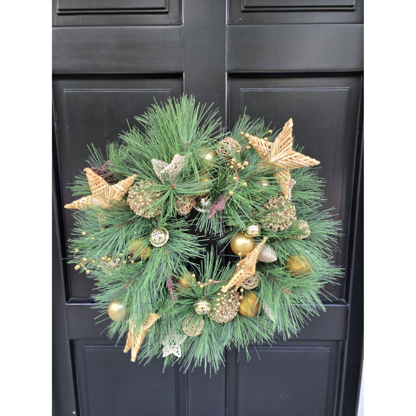 Traditional Wreath, Farmhouse Wreath, Green Wreath, Luxury Christmas Wreath, Christmas Decor, Christmas Decoration, Home Decor, Door Wreath