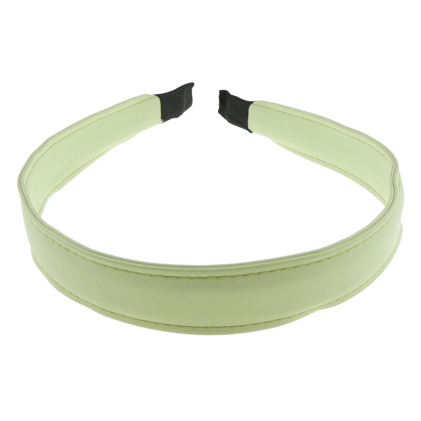 Womens Leather Look Vegan 2cm Stitched Edge Headband Winter Evening Wedding Party Birthday Bridal Christmas Birthday Bridesmaid Alice Band Hair Accessories Hairband