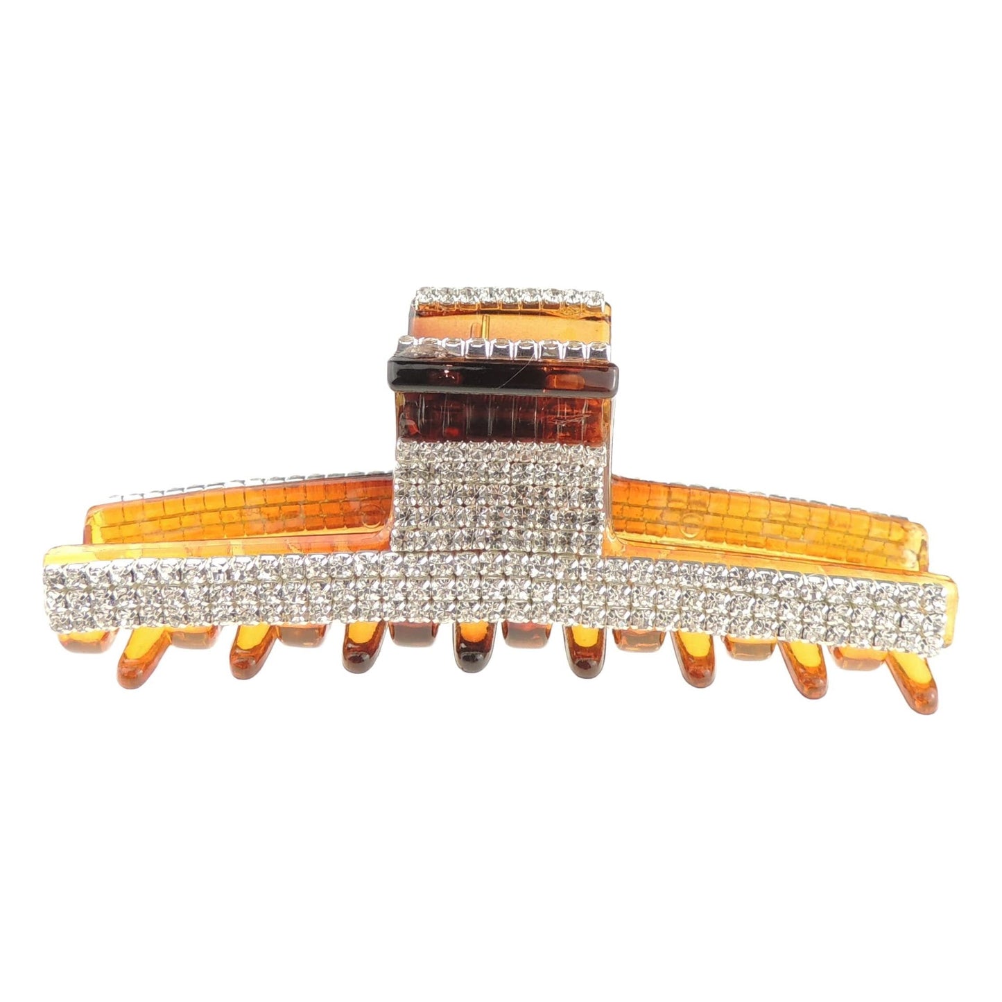 Extra Sparkly Women Girls Crystal Diamante Rhinestone Gems Wave Jaw Clip Octopus Clamp Grip Bridal Wedding Party Styling Fine Thin Hair Accessories Butterfly Claw Straight Line