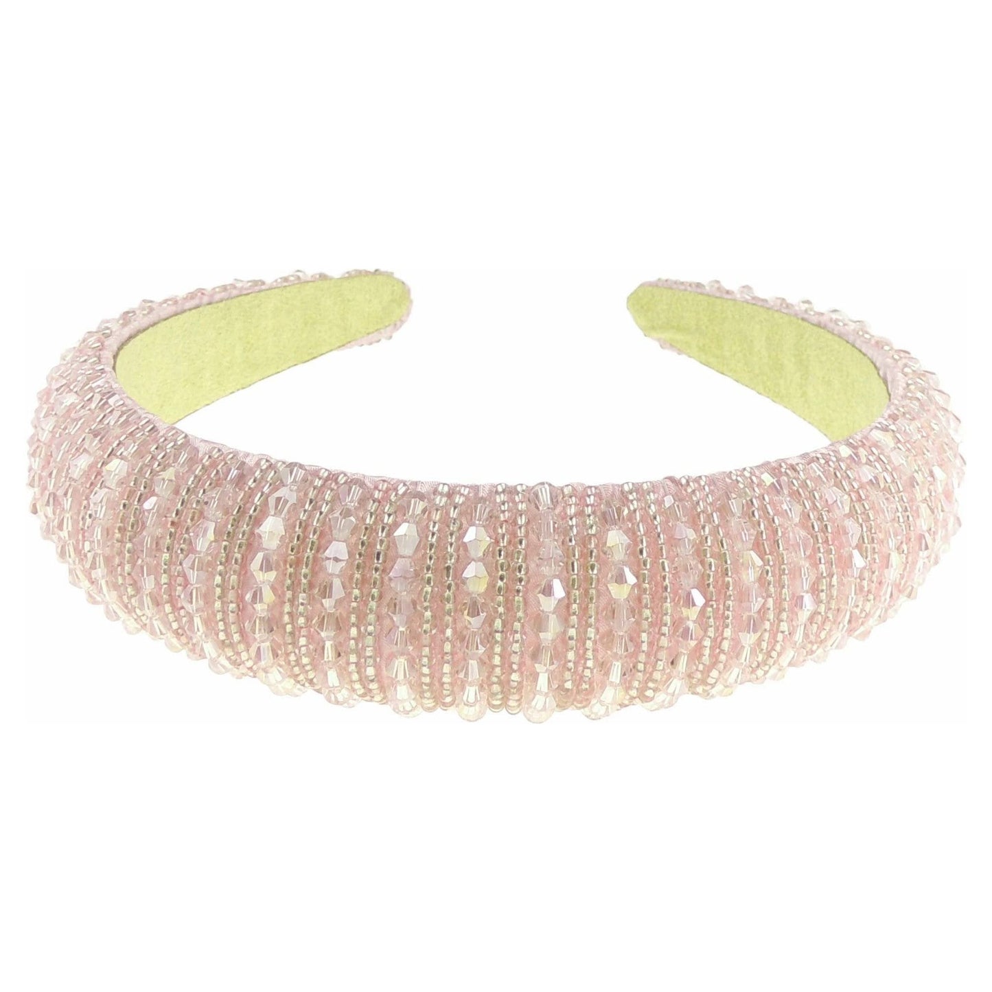 Womens Sparkly Beaded Rhinestone Embellished Jeweled Crystal Wide Bump Thick Padded Evening Formal Occasion Christmas Birthday Wedding Bridal Party Headband Hair Alice Band Hairband