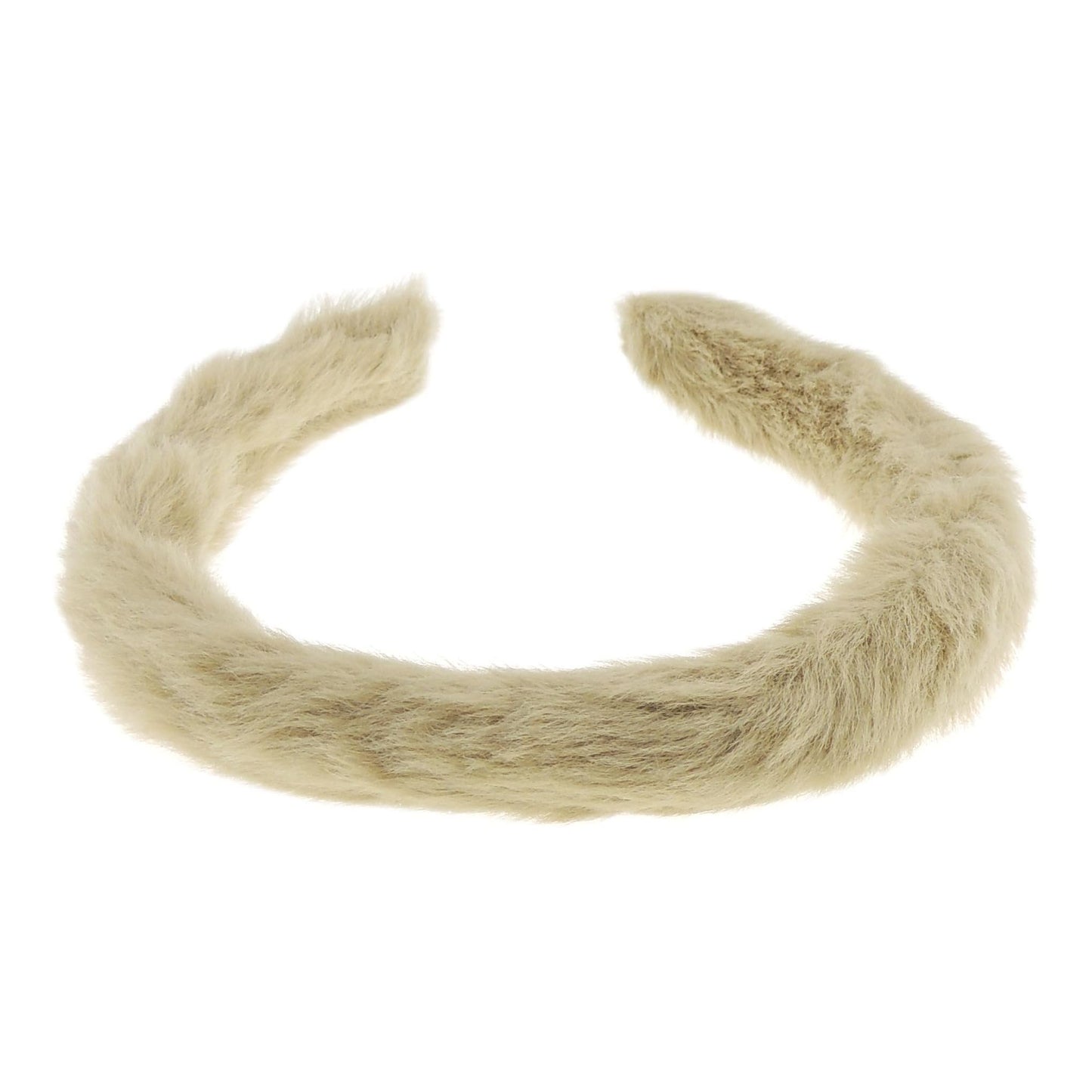 Womens Narrow Thin Soft Plush Faux Fur Fabric Boho Winter Christmas Birthday Wedding Bridesmaid Party Headpiece Hair Head Headband Alice Band