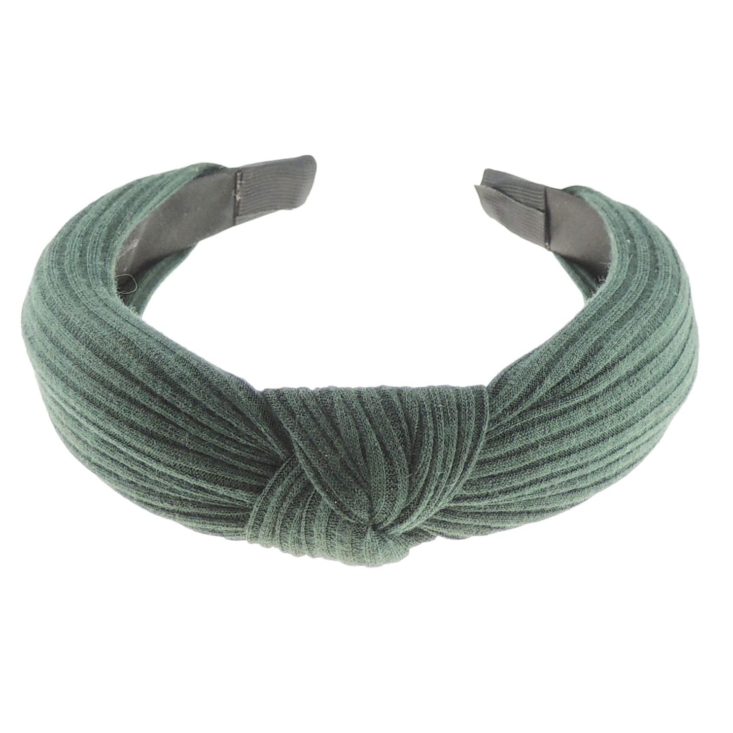 Glamour Girlz Ladies Girls Soft Ribbed Jersey Top Knot Headband Alice Band Grey