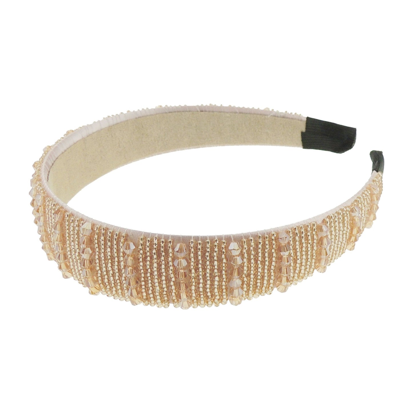 Womens Sparkly Beaded Jeweled Embellished Crystal Birthday Party Wedding Bridal Special Occasion Hair Accessories 2.5cm Short Long Hair Headband Alice Band Hairband