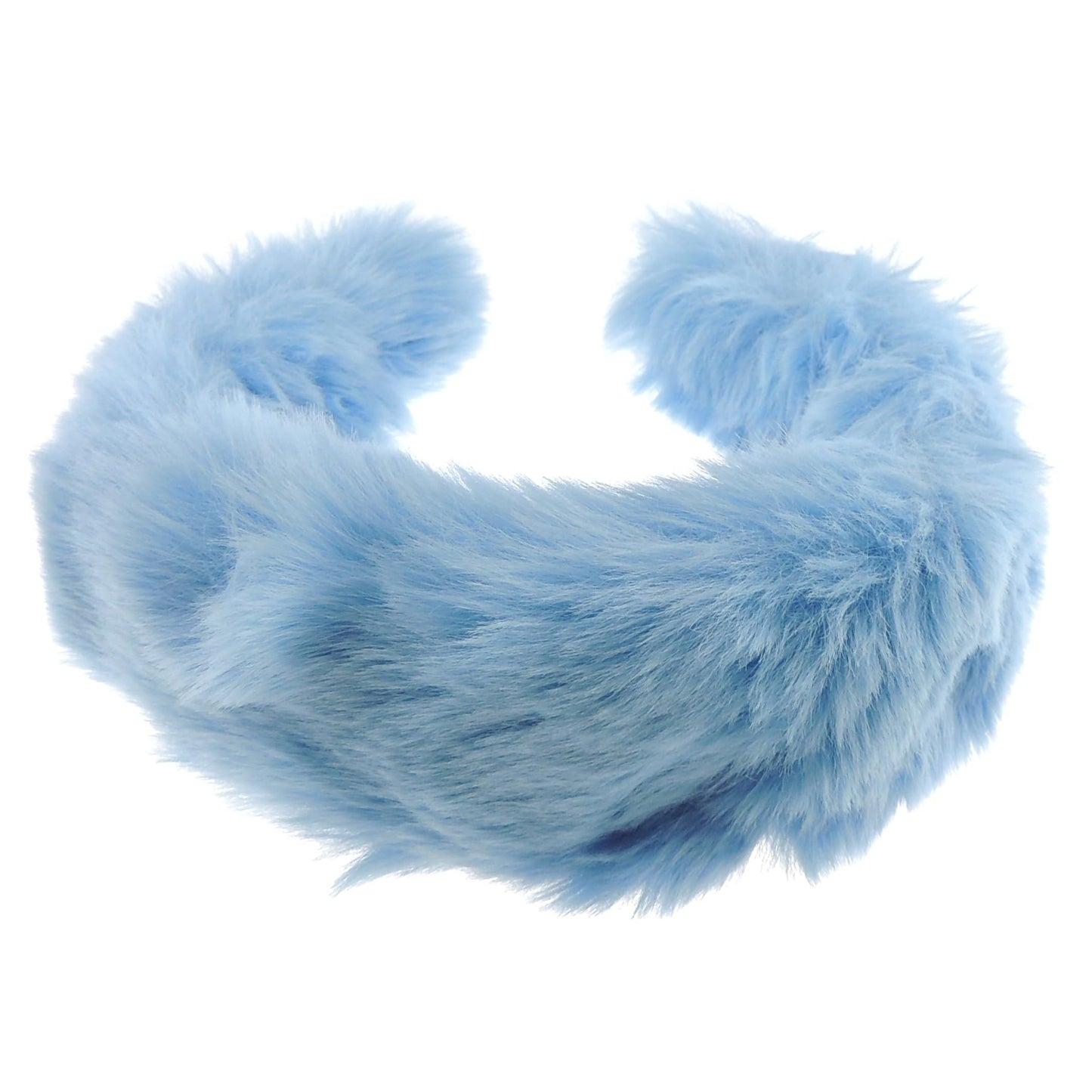 Womens Thick Wide Soft Plush Faux Fur Fabric Boho Vintage Look Winter Christmas Birthday Wedding Bridesmaid Party Headpiece Accessories Hairband Head Hair Headband Alice Band