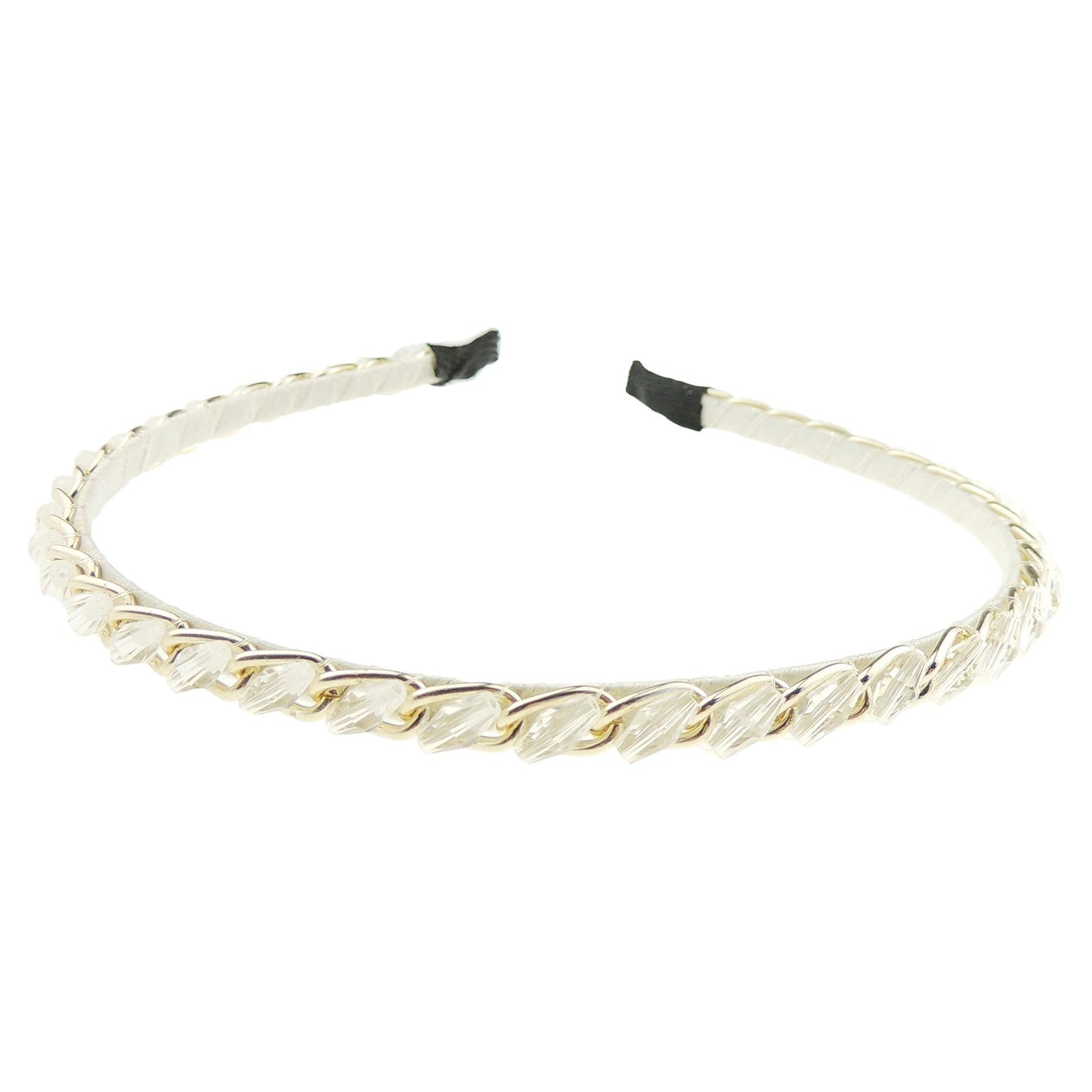 Womens Girls Sparkly Crystal Rhinestone Beaded Sparkly Narrow 1cm Wedding Formal Occasion Bridesmaid Christmas Birthday Pageant Evening Bridal Party Formal Alice Band Hairband Headband