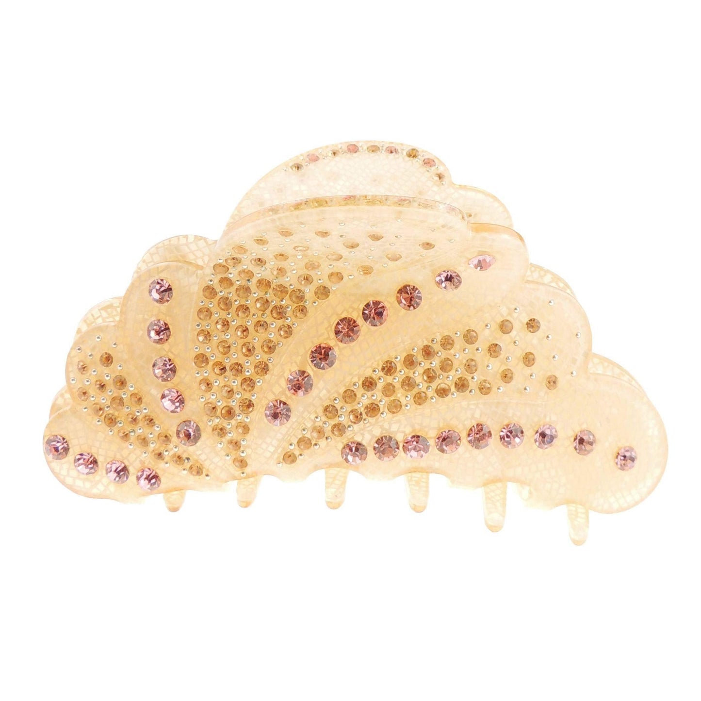 Extra Sparkly Women Girls Crystal Diamante Rhinestone Gems Wave Jaw Clip Octopus Clamp Grip Bridal Wedding Party Styling Fine Thin Hair Accessories Butterfly Claw Round Peacock Wings Waves