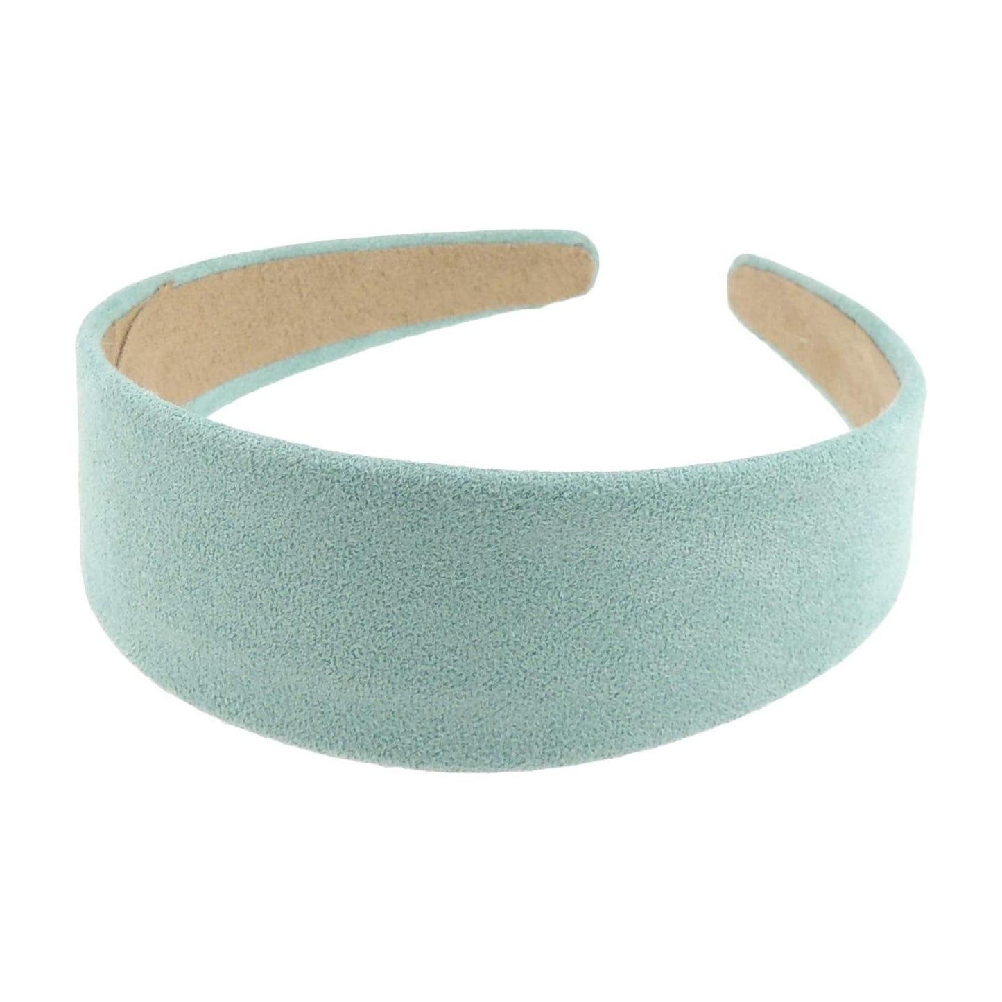Womens Girls Occasion School Prom Dance Recital Wedding Bridal Party Birthday Christmas Evening Wide Suede Look WInter Hair Hairband Accessories Headband Alice Band (Teal)