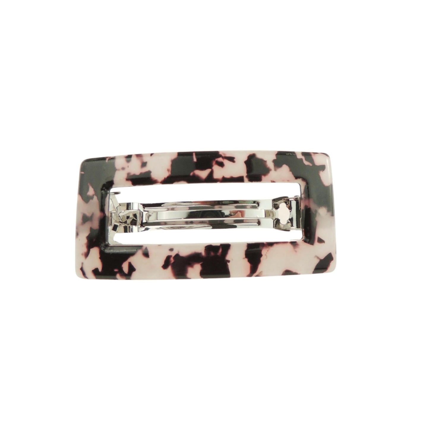 Womens Stencil Modern Buckle Tortoiseshell Pattern Wedding Birthday Party Evening Ponytail Fine Medium Thick Hair Accessories Occasion Barrette Hairpin Grip French Spring Clip