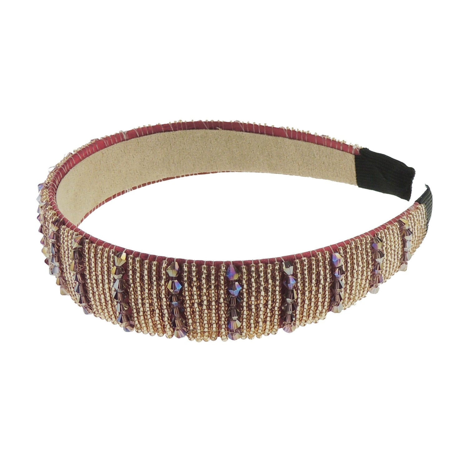 Womens Sparkly Beaded Jeweled Embellished Crystal Birthday Party Wedding Bridal Special Occasion Hair Accessories 2.5cm Short Long Hair Headband Alice Band Hairband