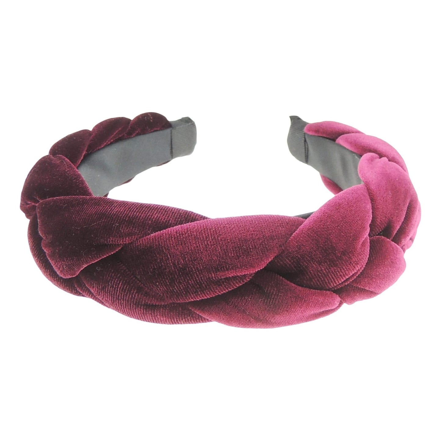 Fashion Formal Plaid Thick Wide Fabric Headband Alice Band Women Hair Accessory Hairband Christmas Birthday Wedding Guest Bridesmaid Prom Dance Holiday Pageant Prom Winter Velvet Plaited