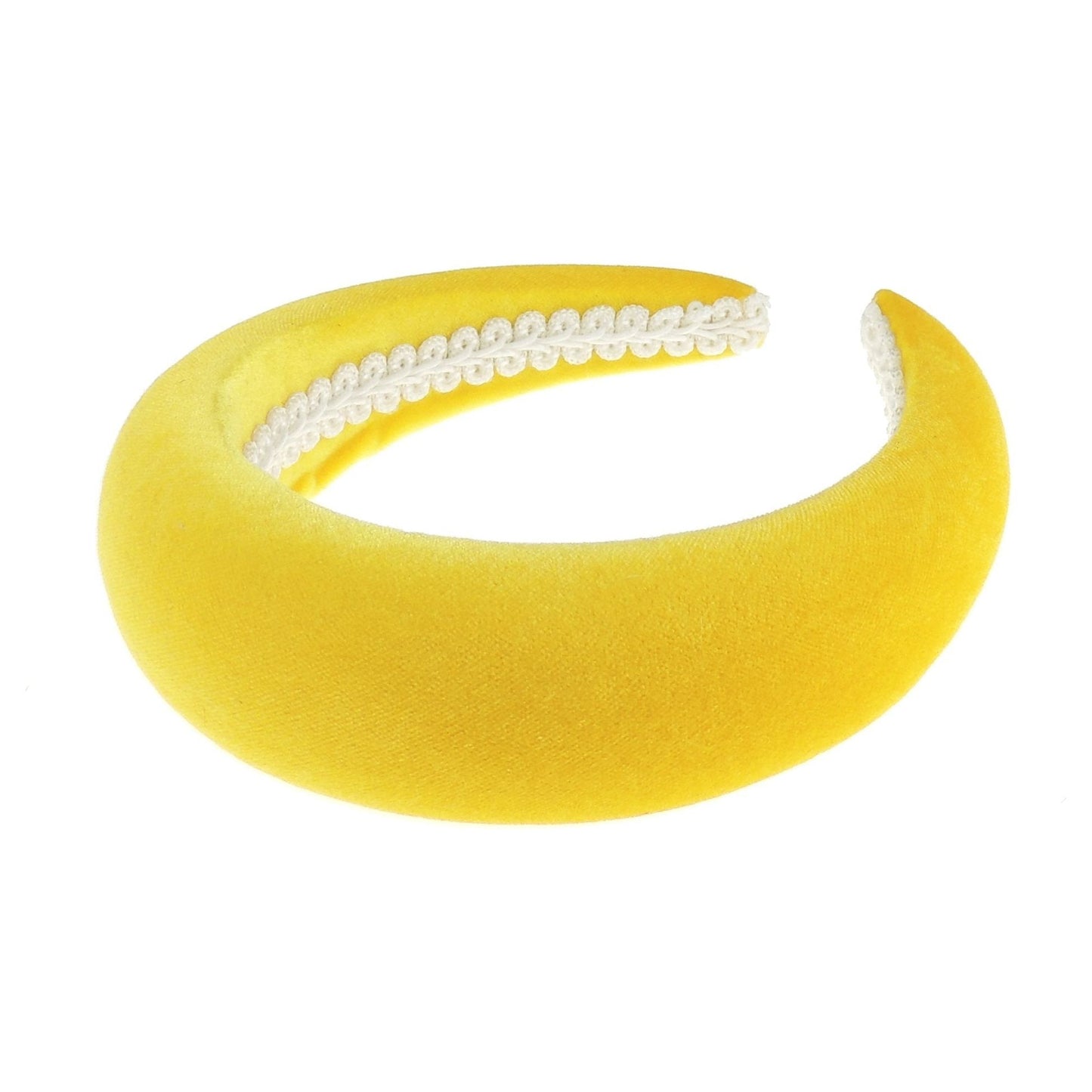 Womens Occasion Wedding Bridal Party Birthday Christmas Evening Wide Thick High Bump Padded Matador Velvet Velour Hair Hairband Headband Alice Band