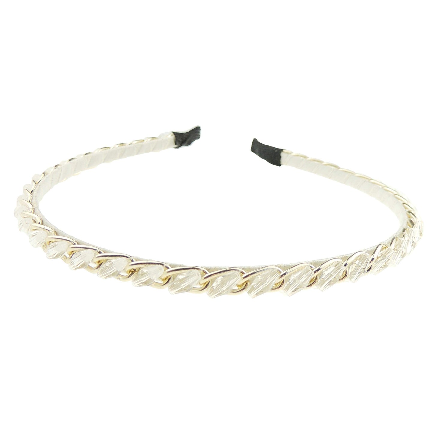 Womens Girls Sparkly Crystal Rhinestone Beaded Sparkly Narrow 1cm Wedding Formal Occasion Bridesmaid Christmas Birthday Pageant Evening Bridal Party Formal Alice Band Hairband Headband