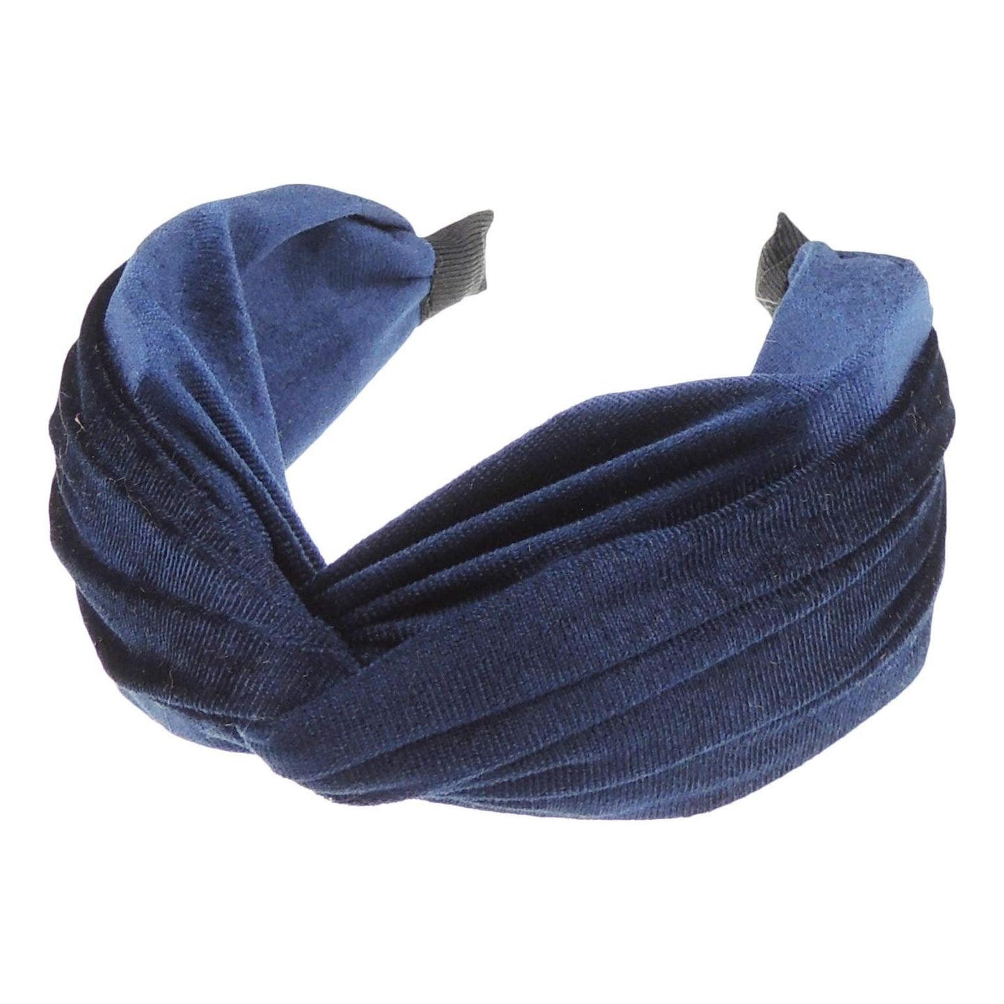 Womens Luxury Velvet Twist Knotted Turban Vintage Boho Wide Winter Evening Wedding Party Bridal Christmas Birthday Bridesmaid Headband Alice Band Hair Accessories Hairband, Gift Idea (Nude)