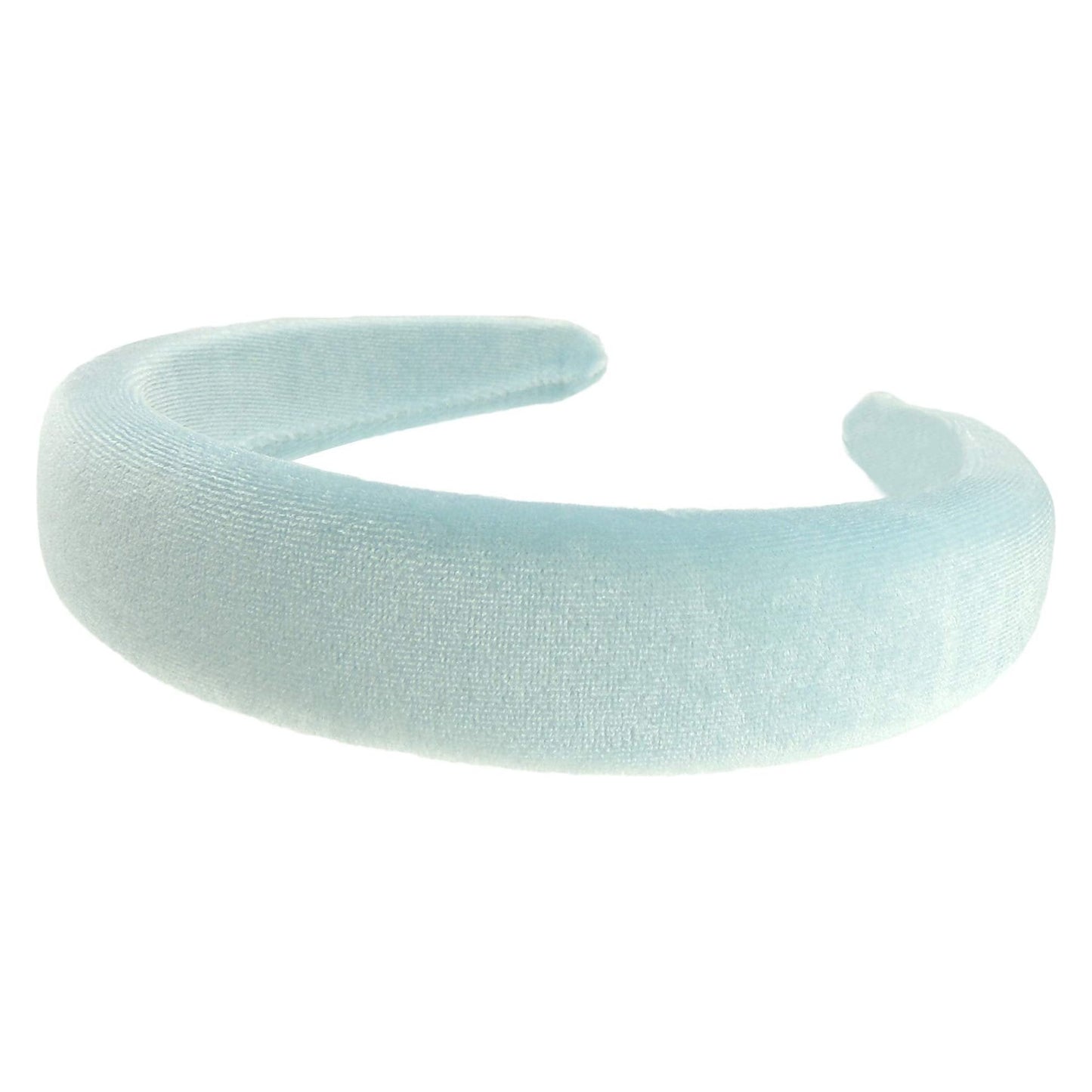 Womens Girls Occasion Wedding Bridal Party Birthday Christmas Evening Wide 3cm Bump Padded Velvet Velour Hair Hairband Accessories Headband Alice Band