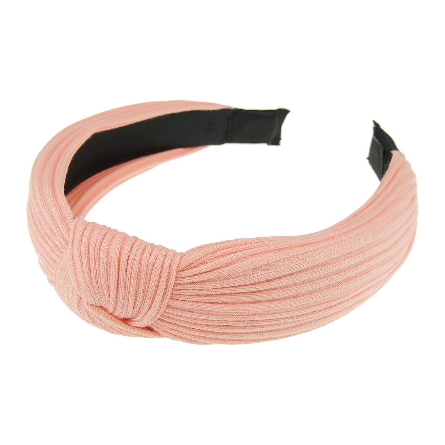 Glamour Girlz Ladies Girls Soft Ribbed Jersey Top Knot Headband Alice Band Grey
