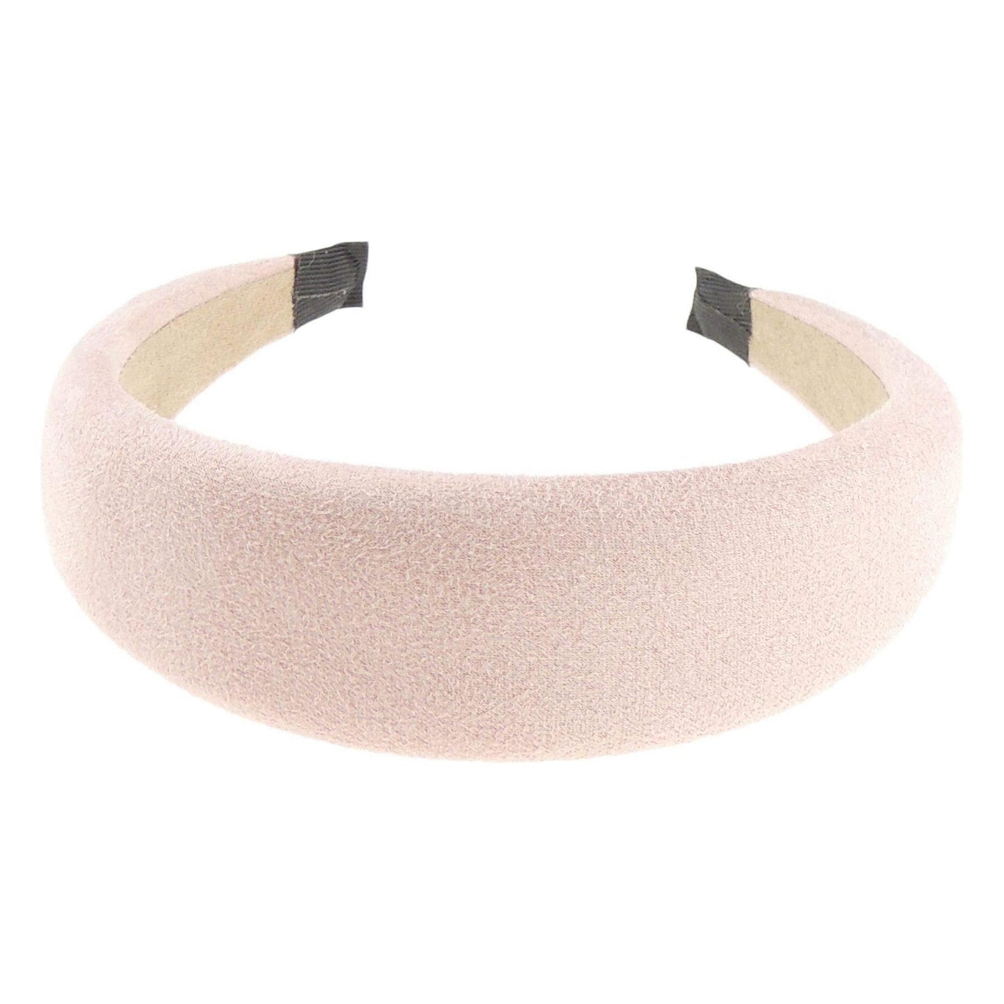 Womens Occasion Wedding Bridal Party Birthday Christmas Evening Wide 4cm Slightly Padded Suede Look WInter Hair Hairband Accessories Headband Alice Band