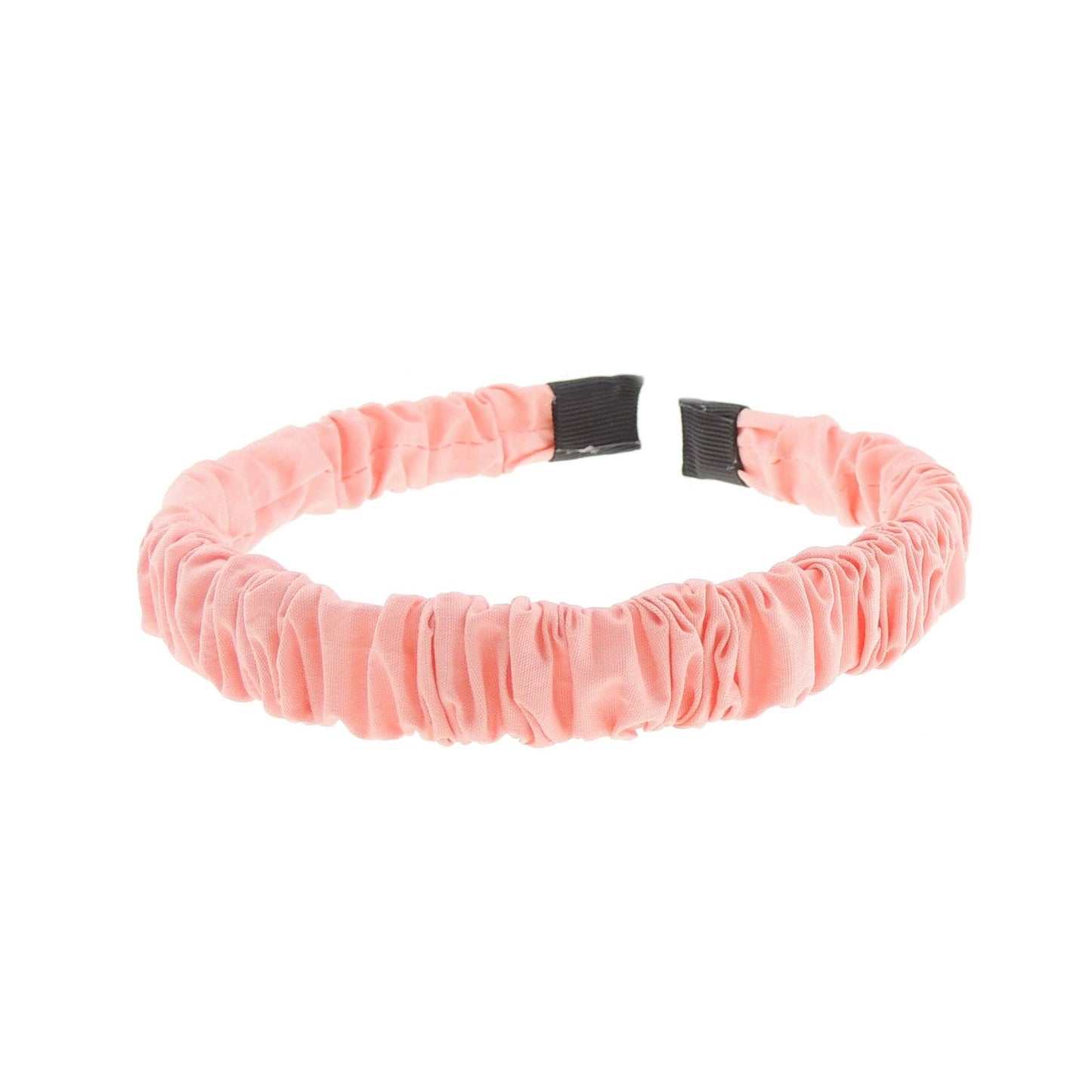 Girls SMALL HEAD Ladies Narrow Gathered Ruched Crinkle Creased Chiffon Headband Alice Band