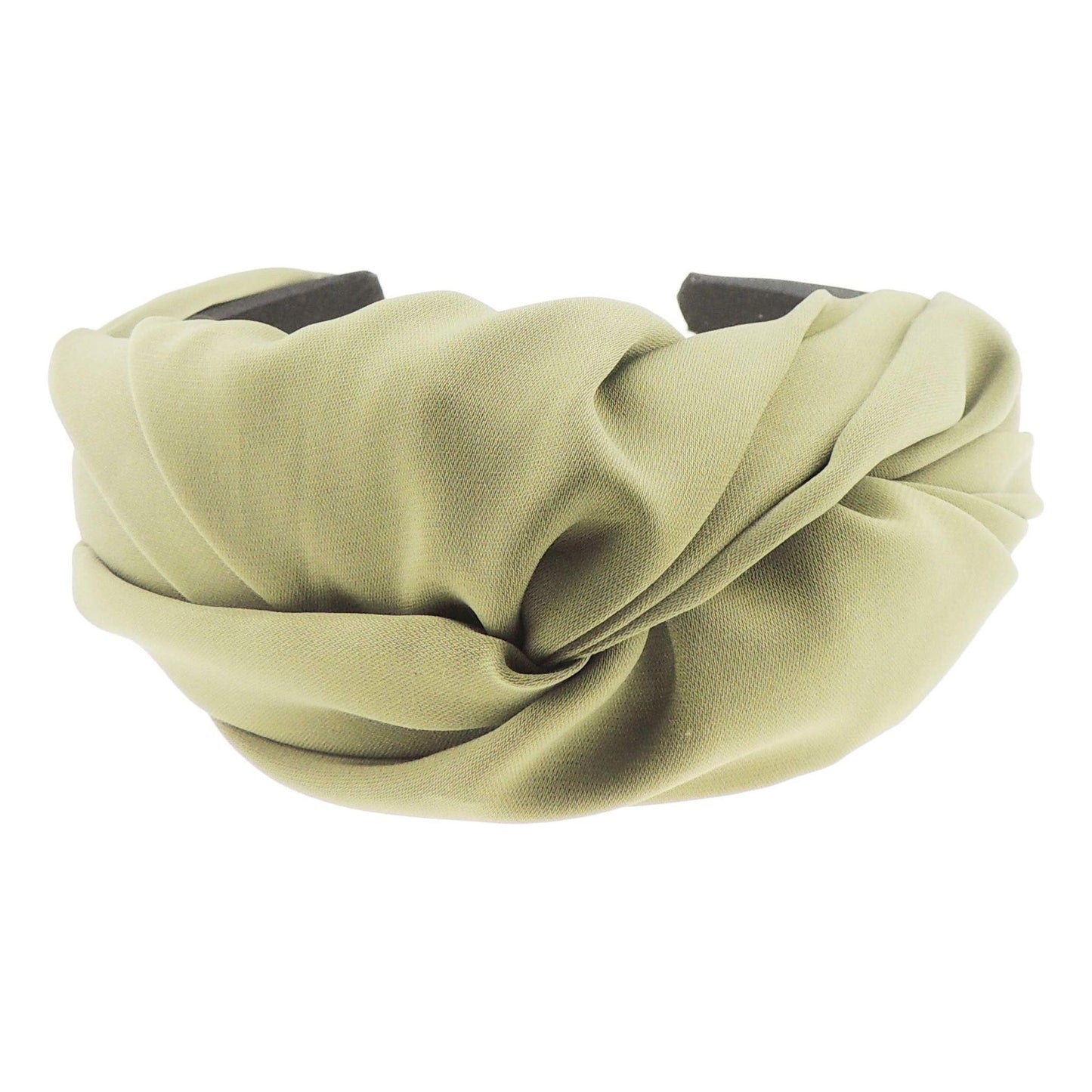 Womens Girls Gathered Rouched Knot Twist Wide Thick Jersey Fabric Fashion Formal Evening Boho Vintage Headband Alice Band Hair Hairband Christmas Birthday Wedding Guest Bridesmaid (Dusky Blue)