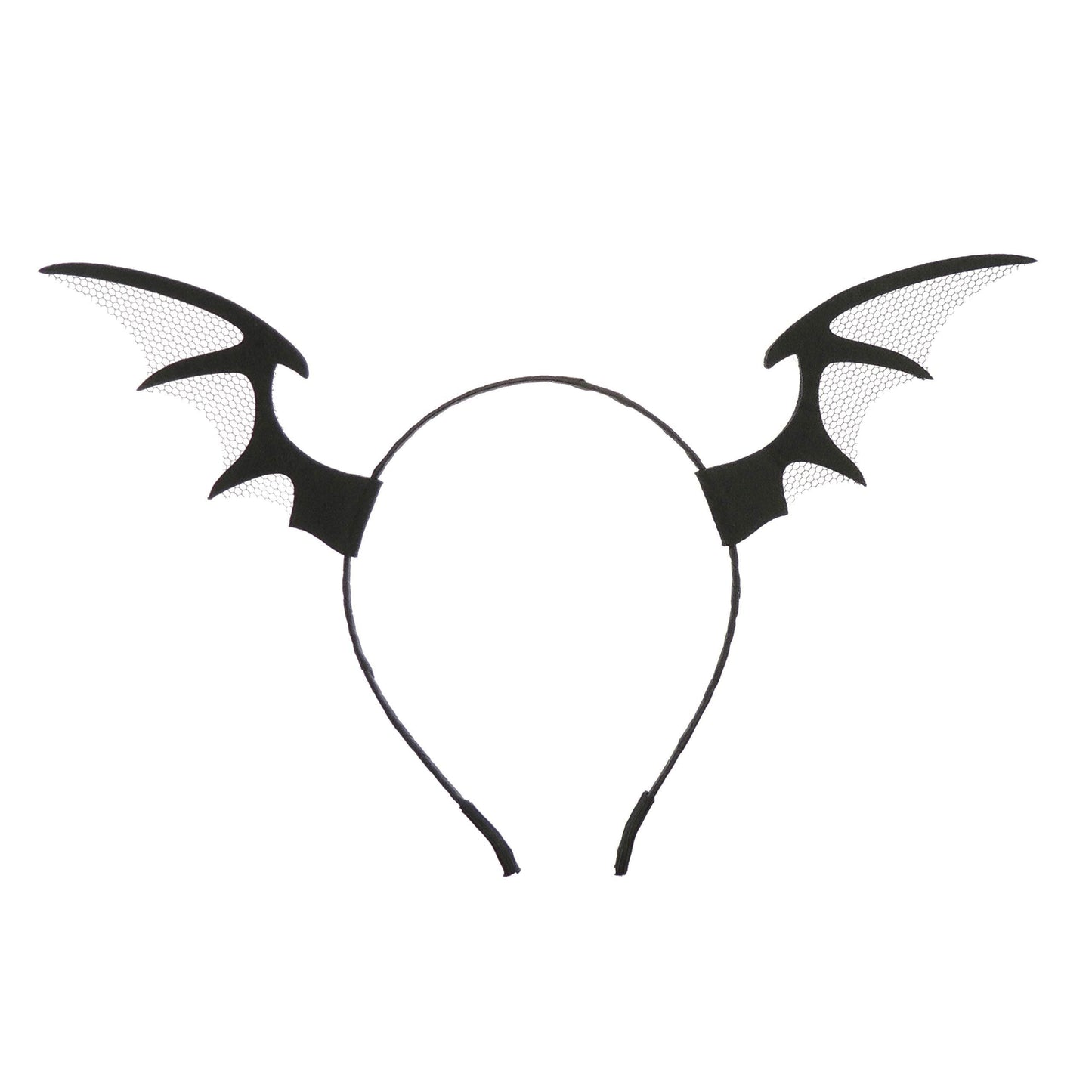 Womens Girls Mens Fancy Dress Up Party Role School Play Costume Hen Do Halloween Deely Deeley Bopper Animal Headband Hairband Hair Alice Band Goth Steampunk Black Tulle Devil Horns Bat Ears Wings