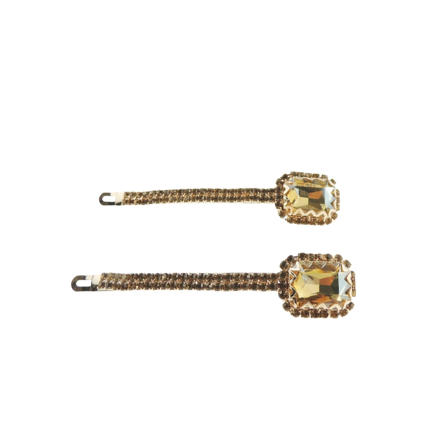 Womens Girls Sparkly Bow Rhinestone Jeweled Crystal Diamante Party Birthday Christmas Bridal Wedding Accessories Slides Hairpin Hair Clips Grips Bobby Pins Set of 2 Large 9cm Stone