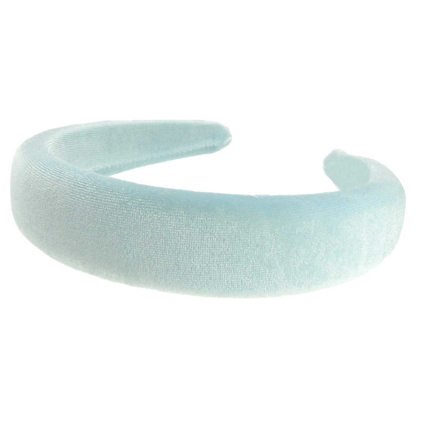 Womens Girls Occasion Wedding Bridal Party Birthday Christmas Evening Wide 3cm Bump Padded Velvet Velour Hair Hairband Accessories Headband Alice Band