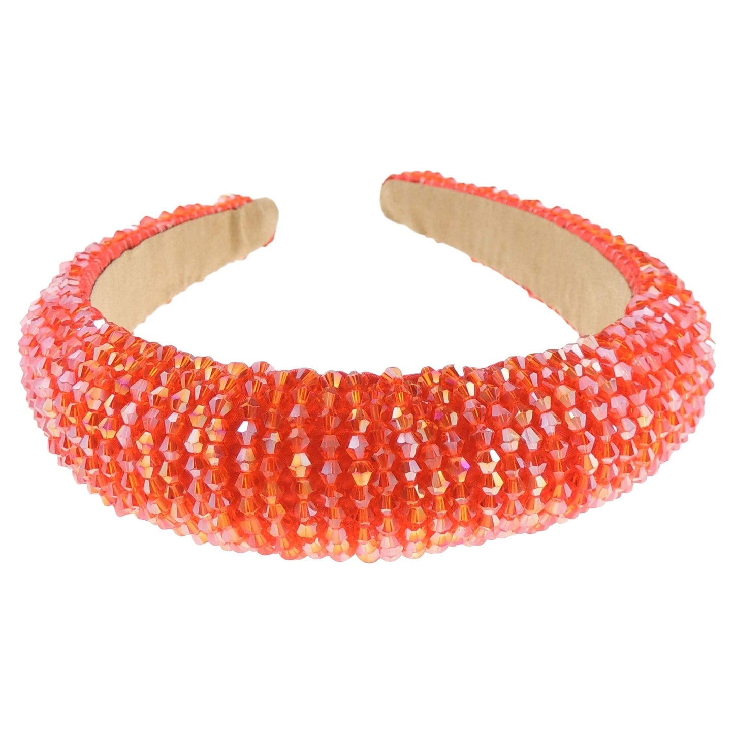 Womens Occasion Wedding Bridal Evening Embellished Crystal Beaded Jewelled Bump Formal Party Padded Sparkly Hair Headband Alice Band