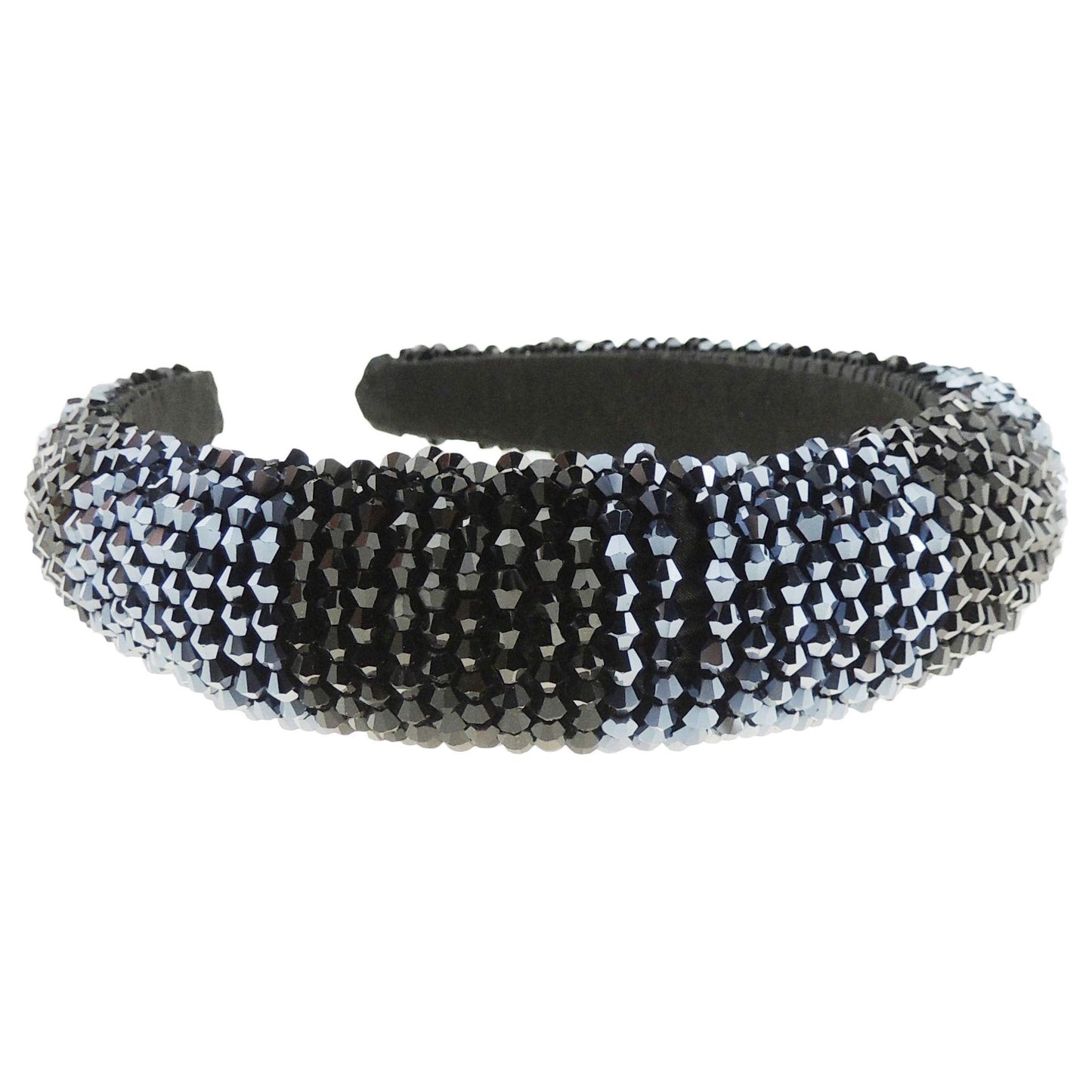 Womens Occasion Wedding Bridal Evening Embellished Crystal Beaded Jewelled Bump Formal Party Padded Sparkly Hair Headband Alice Band