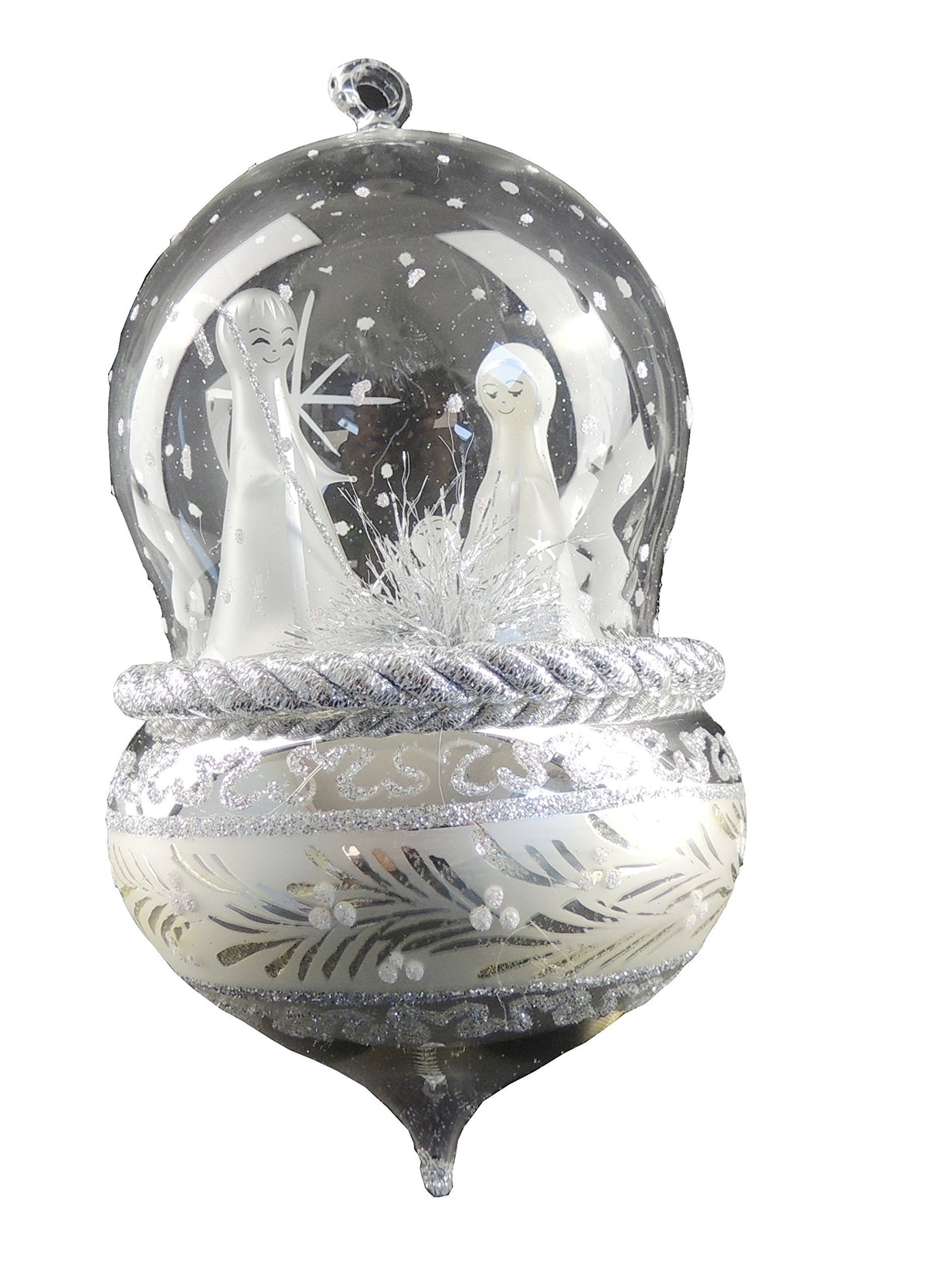 Stunning Italian Luxury Hand Blown Glass Traditional Keepsake Decoration...