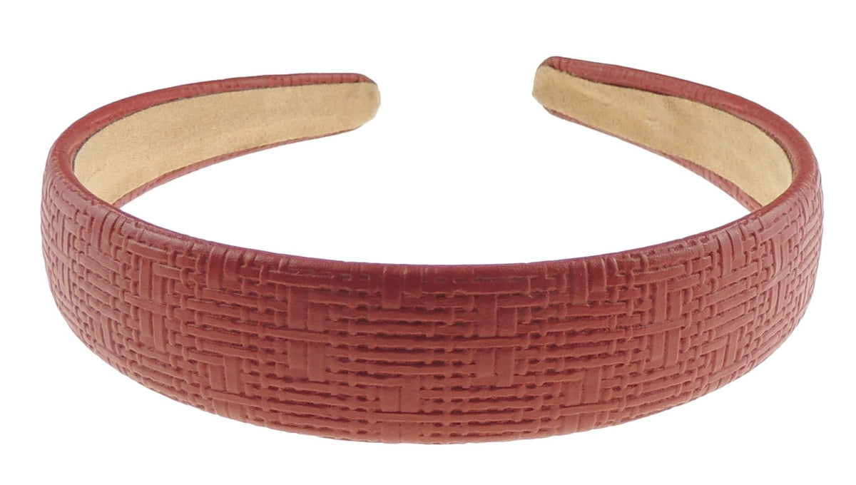 Girls Women 2.5cm Faux Leather Look Wedding Party Birthday Bridal Headband Alice Band Hair Accessories Hairband Christmas Birthday Bridesmaid