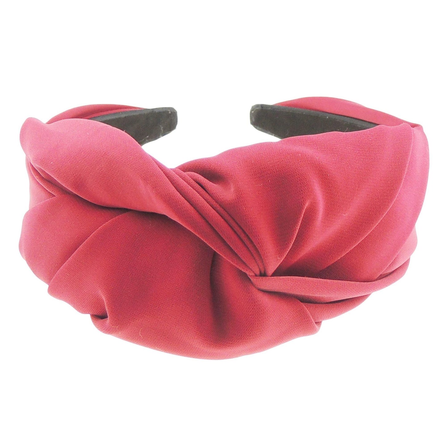 Womens Girls Gathered Rouched Knot Twist Wide Thick Jersey Fabric Fashion Formal Evening Boho Vintage Headband Alice Band Hair Hairband Christmas Birthday Wedding Guest Bridesmaid (Dusky Blue)