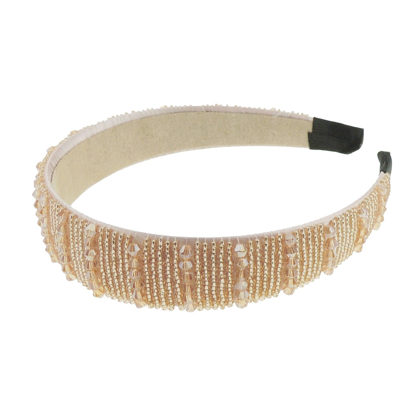 Womens Sparkly Beaded Jeweled Embellished Crystal Birthday Party Wedding Bridal Special Occasion Hair Accessories 2.5cm Short Long Hair Headband Alice Band Hairband